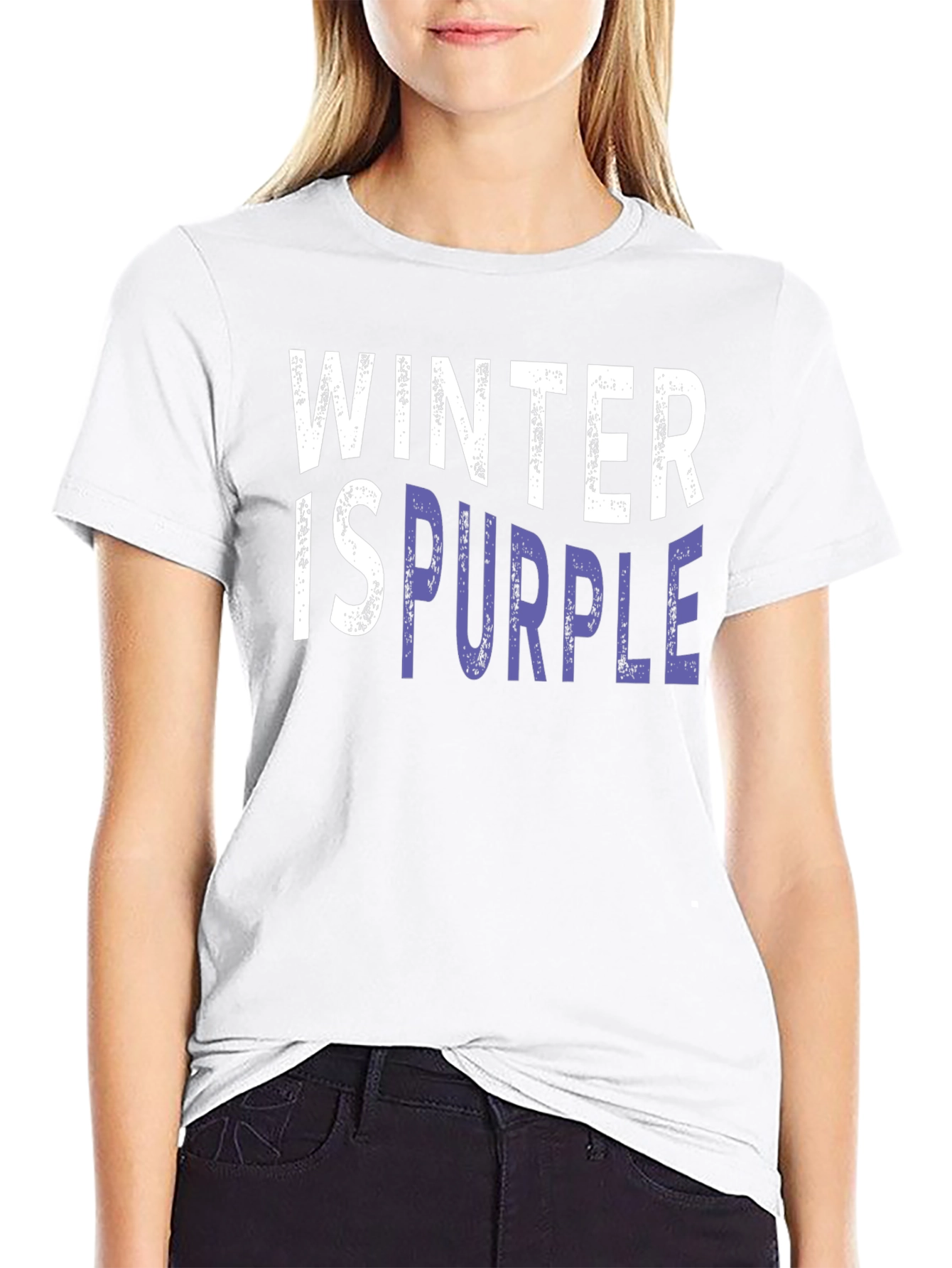Winter is Purple Graphic T-Shirt