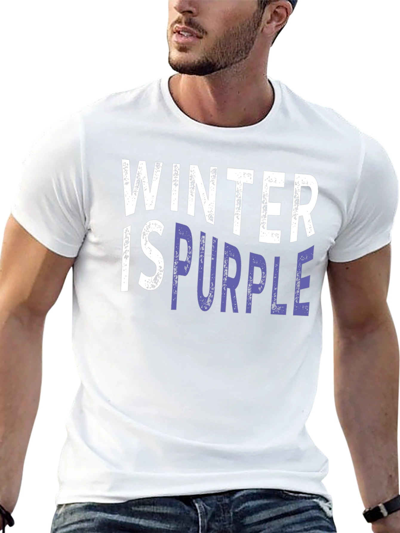 Winter is Purple Graphic T-Shirt