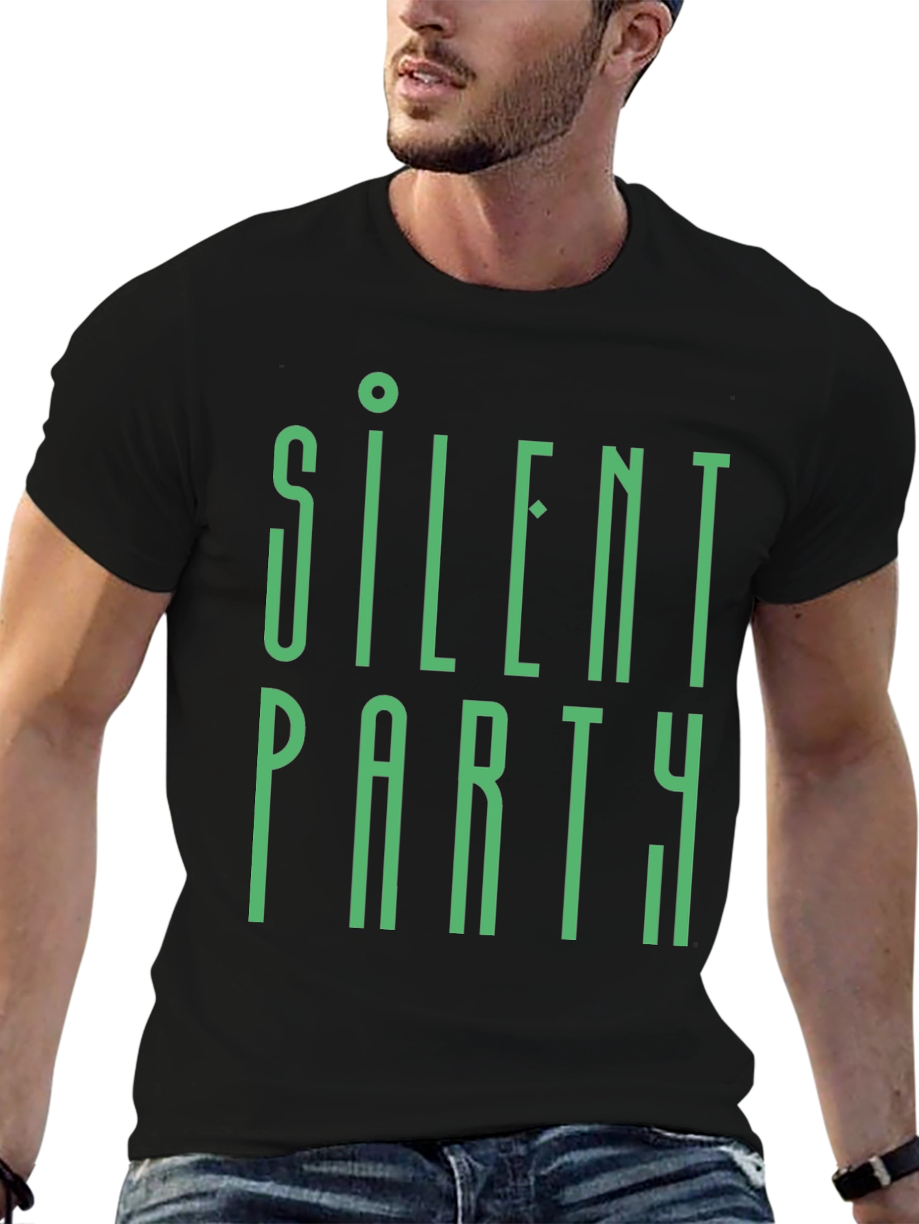 Silent Party Graphic Tee - Modern Style