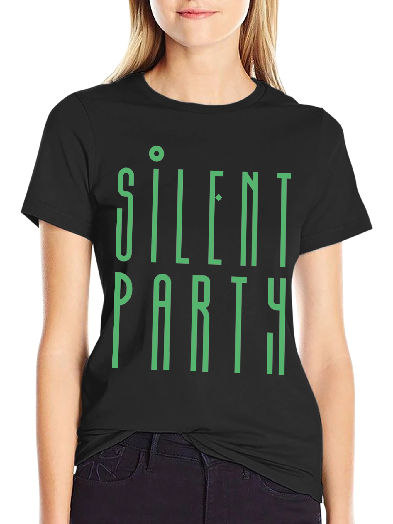 Silent Party Graphic Tee - Modern Style