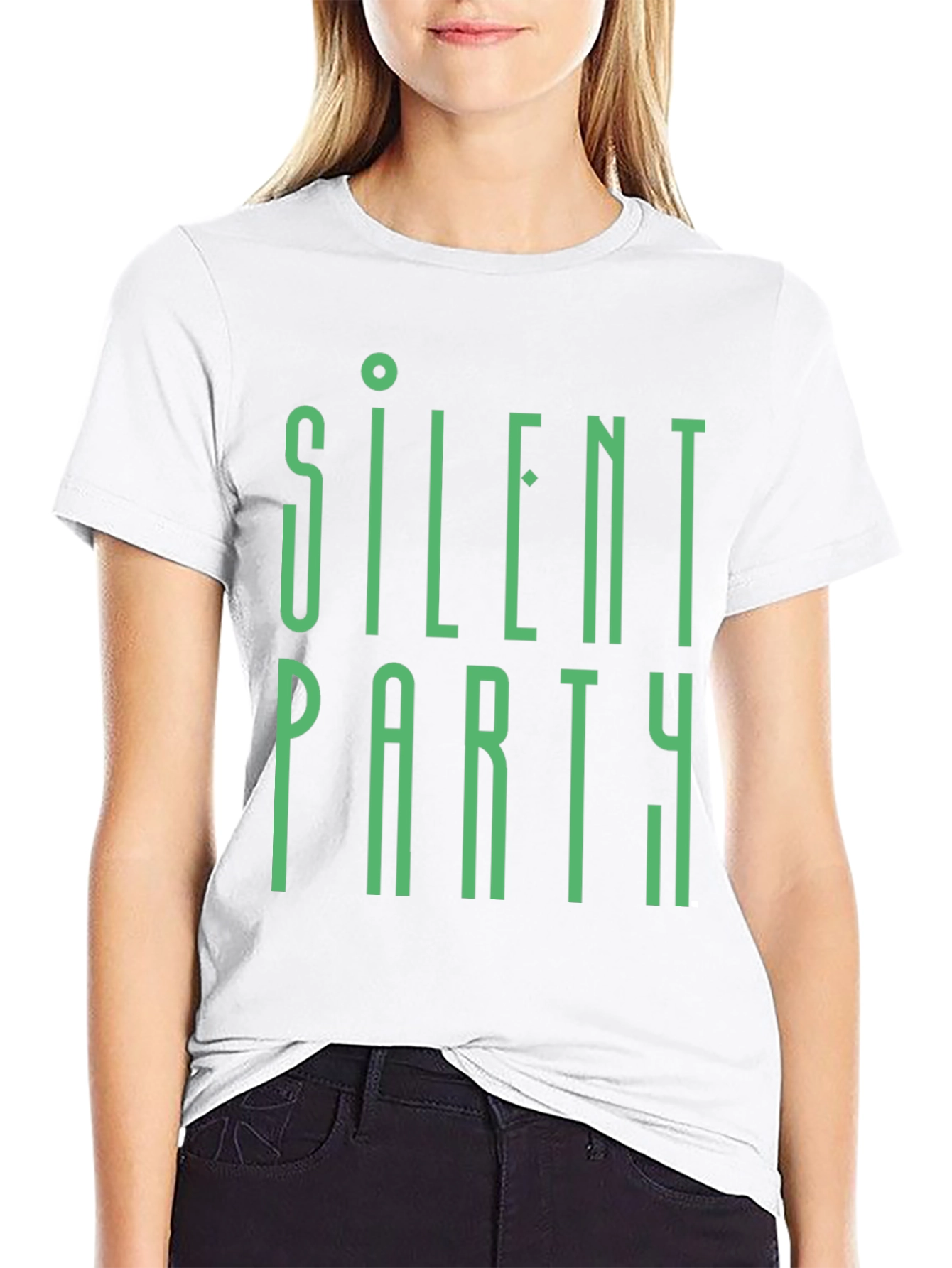 Silent Party Graphic Tee - Modern Style