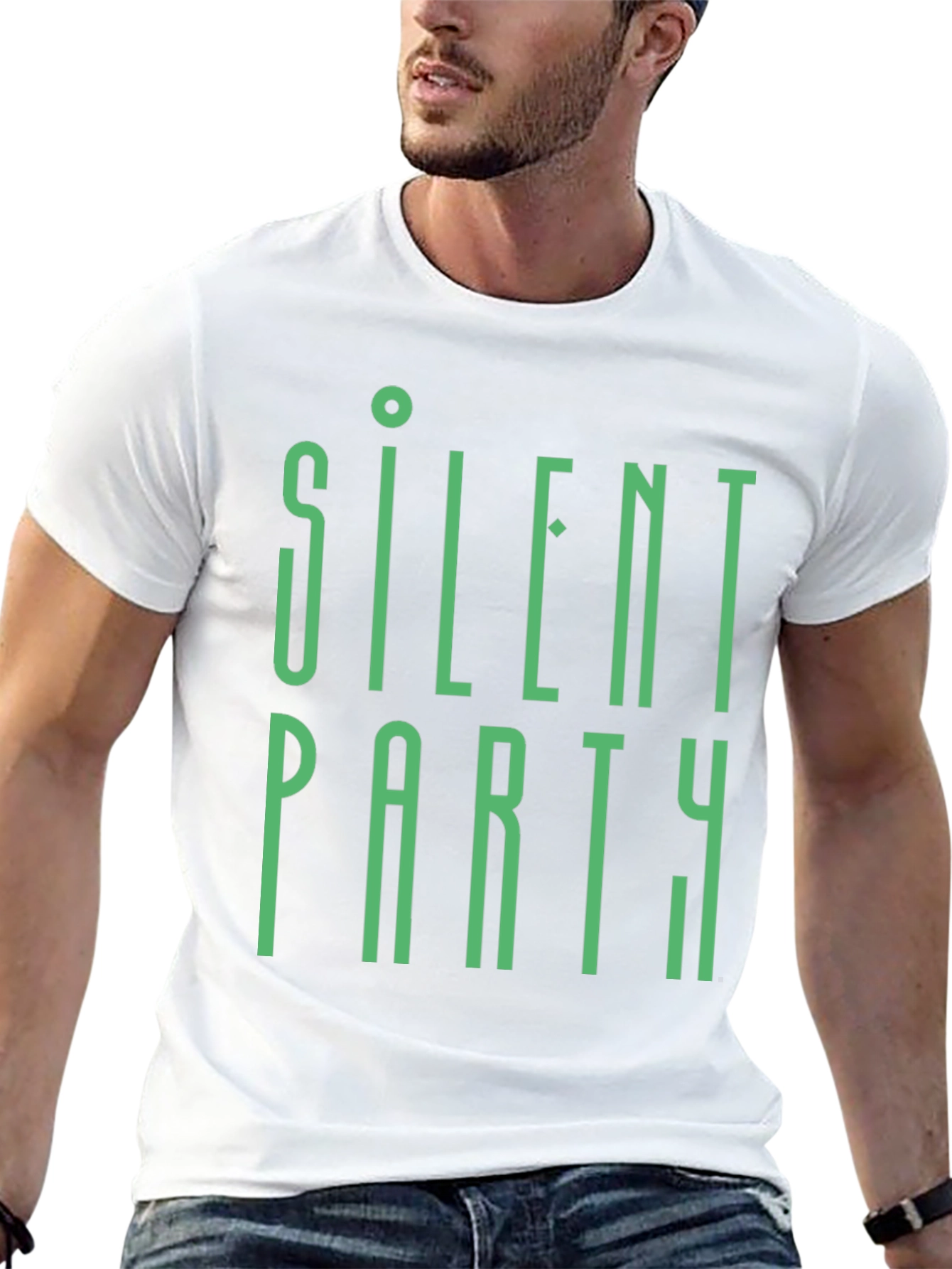 Silent Party Graphic Tee - Modern Style