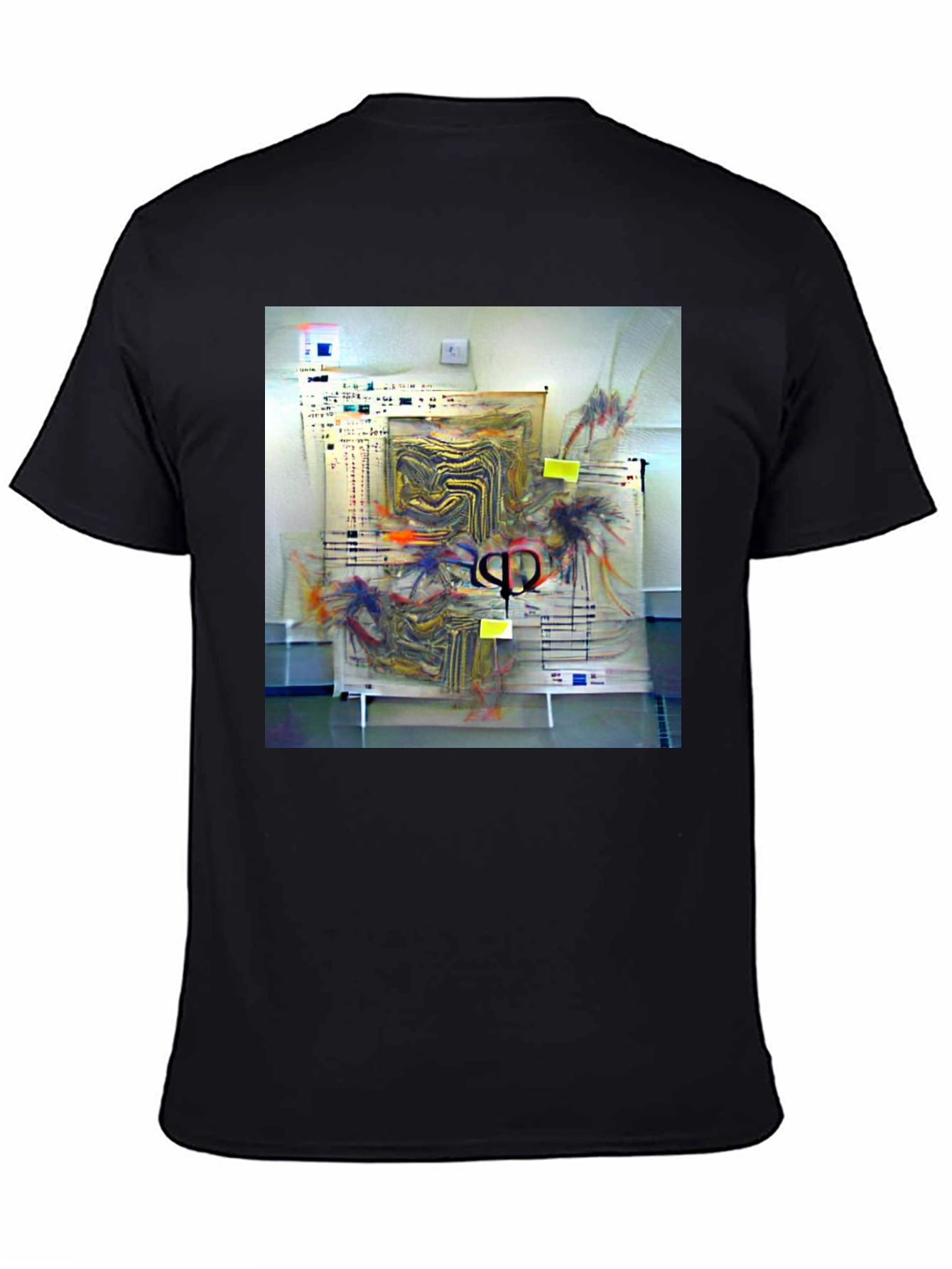 Abstract Art Black T-Shirt