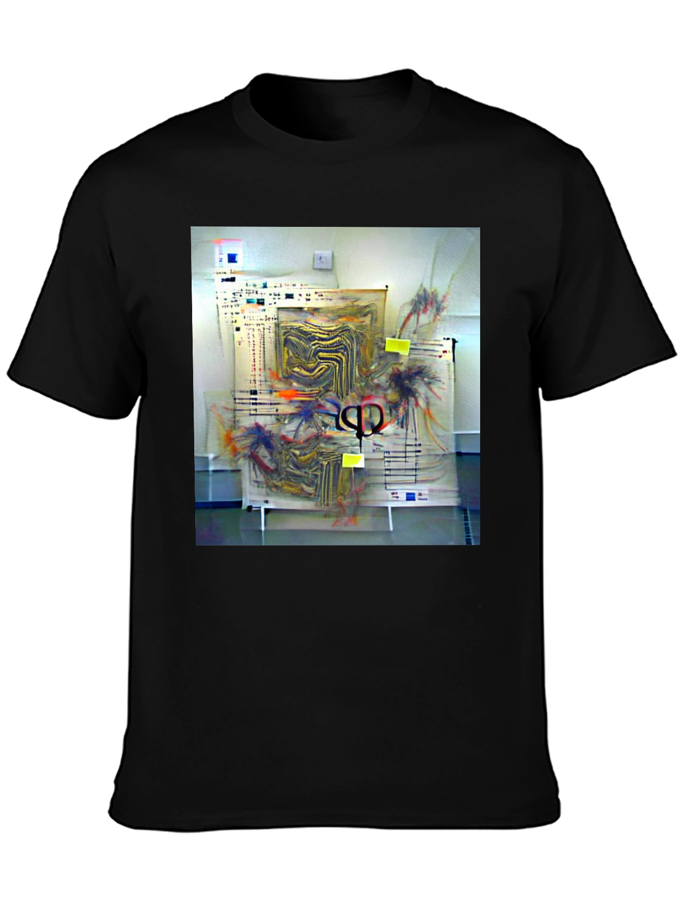 Abstract Art Black T-Shirt