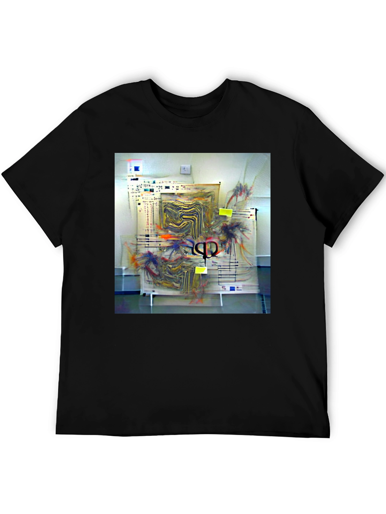 Abstract Art Black T-Shirt