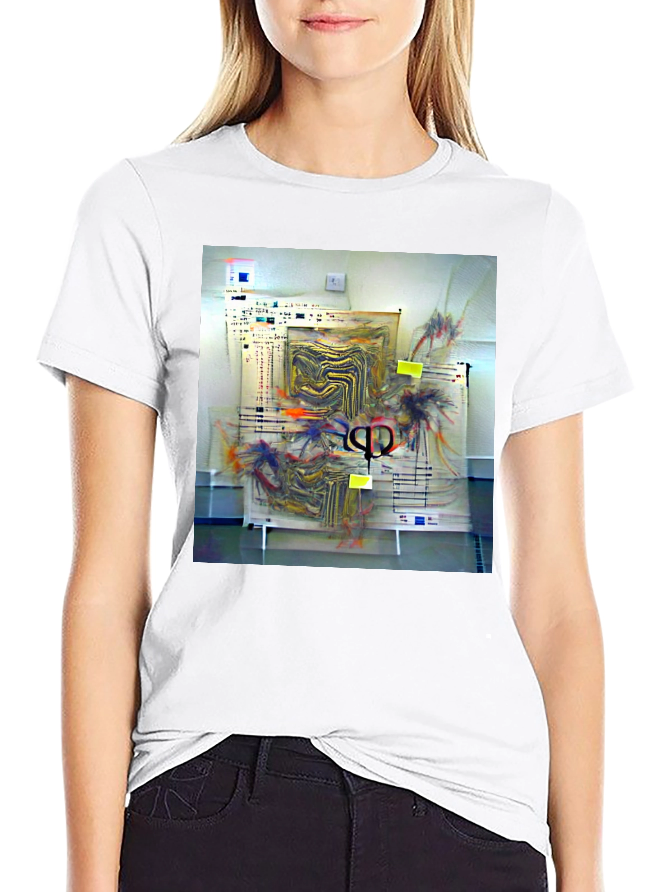 Abstract Art Black T-Shirt