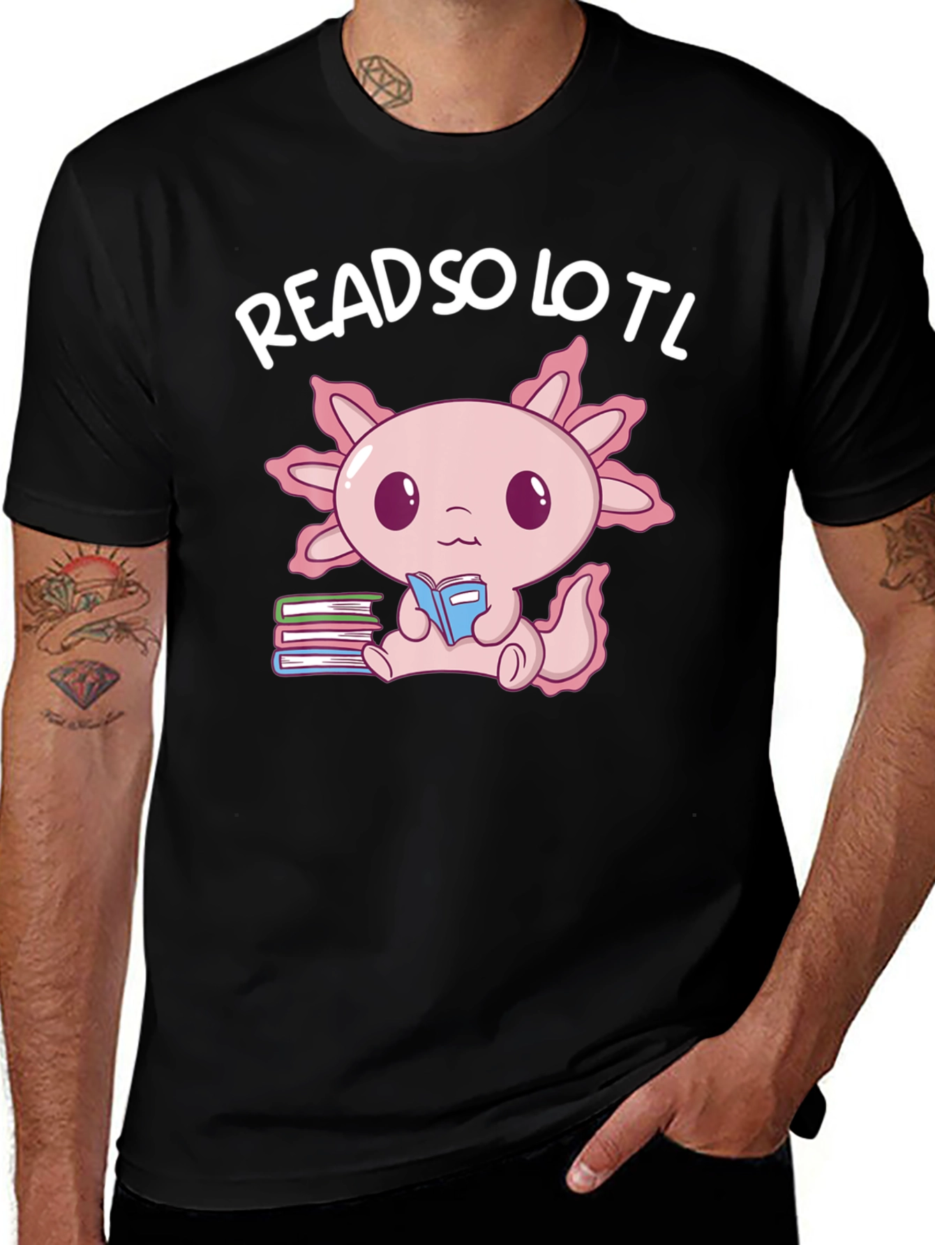 Read So Lotl Axolotl Reading Book T-Shirt
