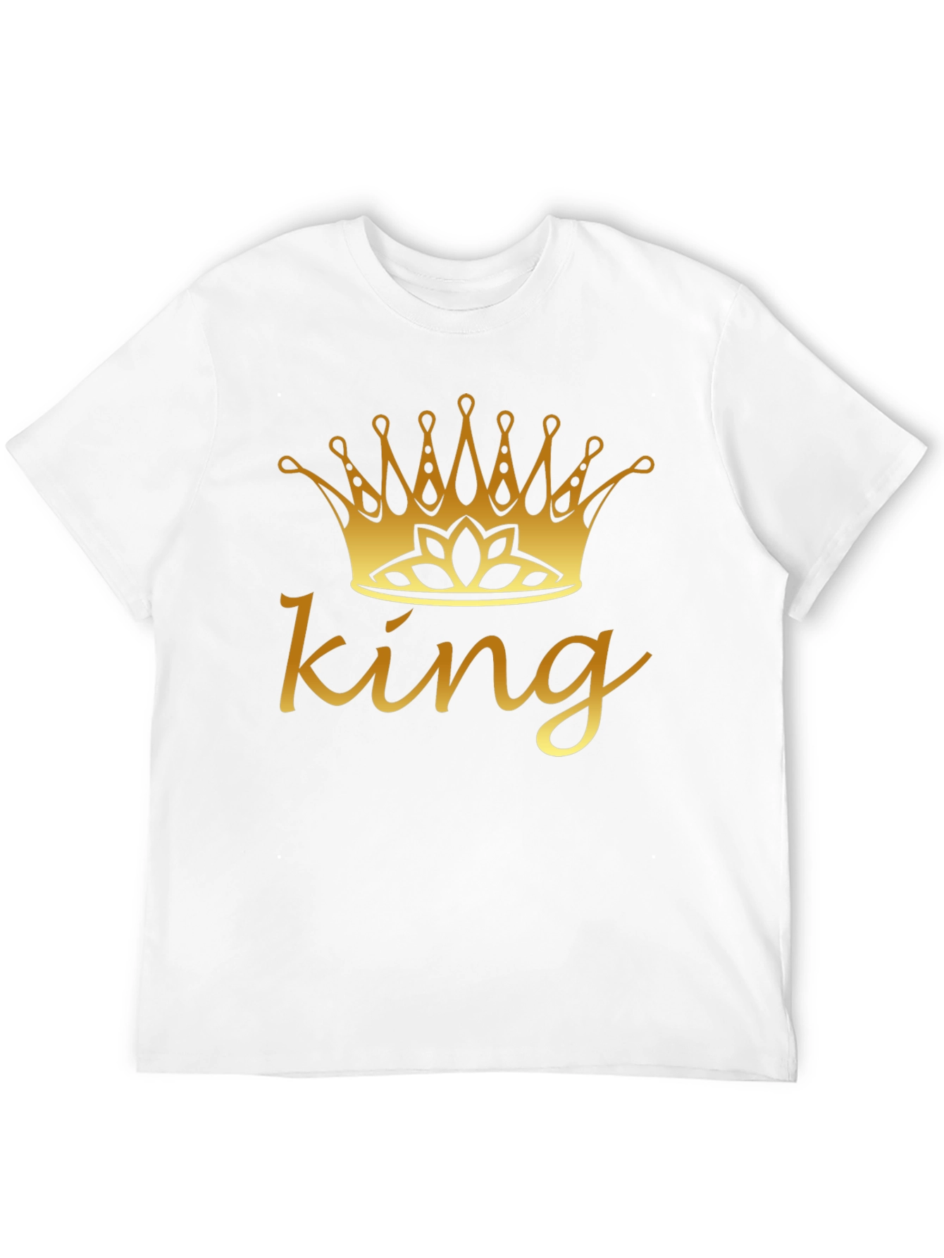 King Crown Graphic Tee - Black Cotton Shirt