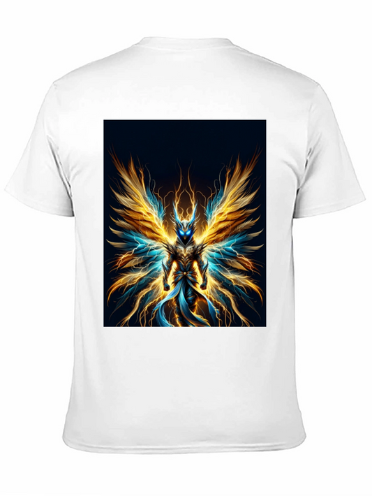Electric Angel Graphic Tee - Premium Black Cotton