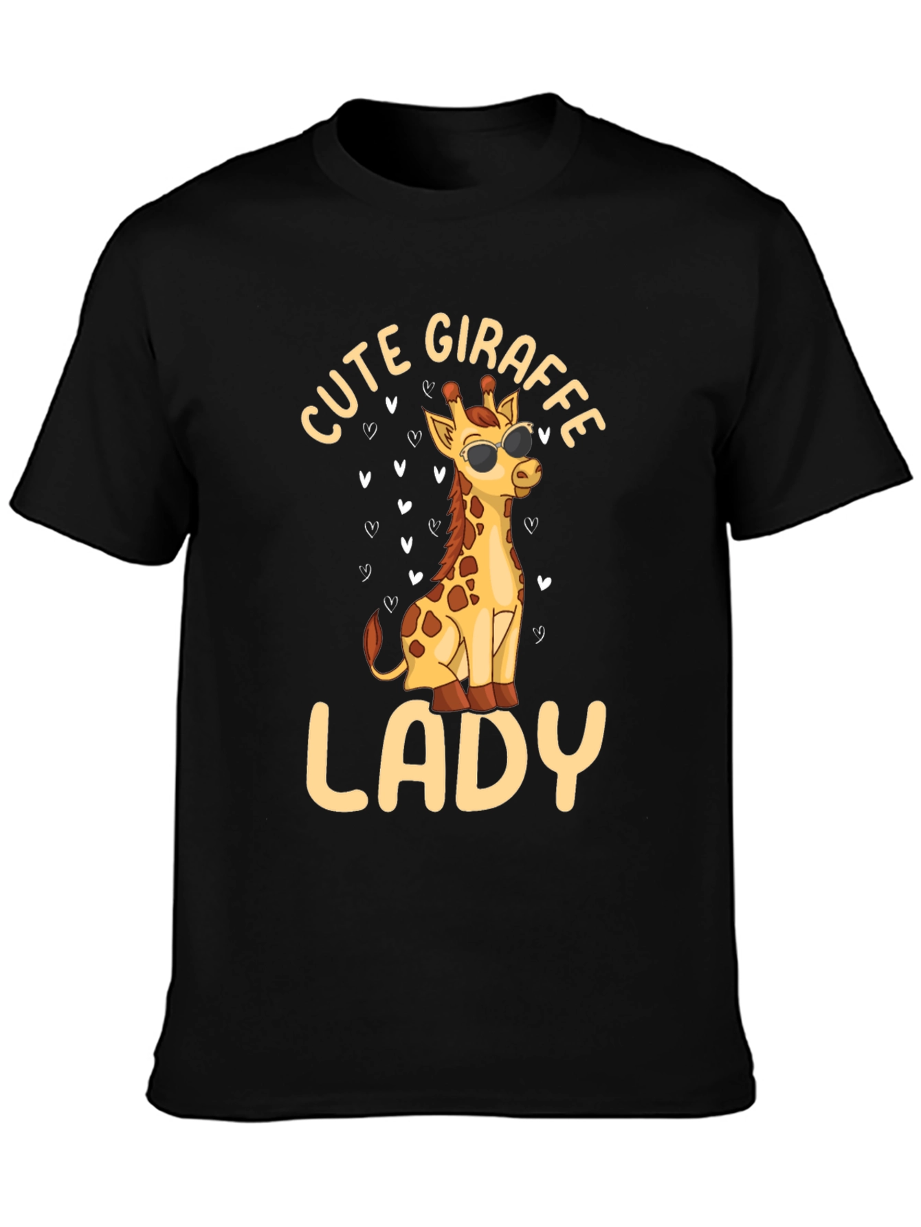 Cute Giraffe Lady T-Shirt - Stylish & Fun!