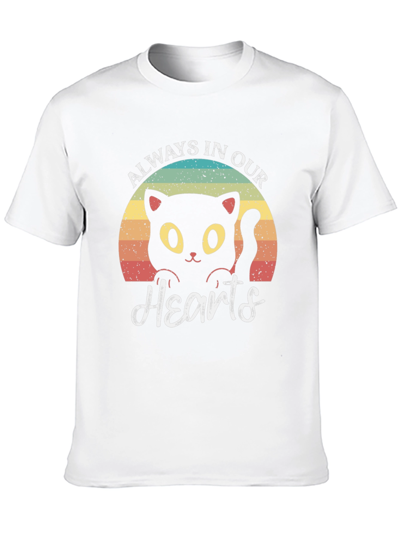 Always In Our Hearts Black Cat T-Shirt