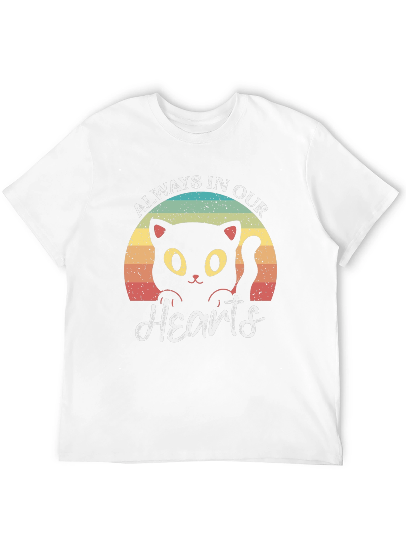 Always In Our Hearts Black Cat T-Shirt