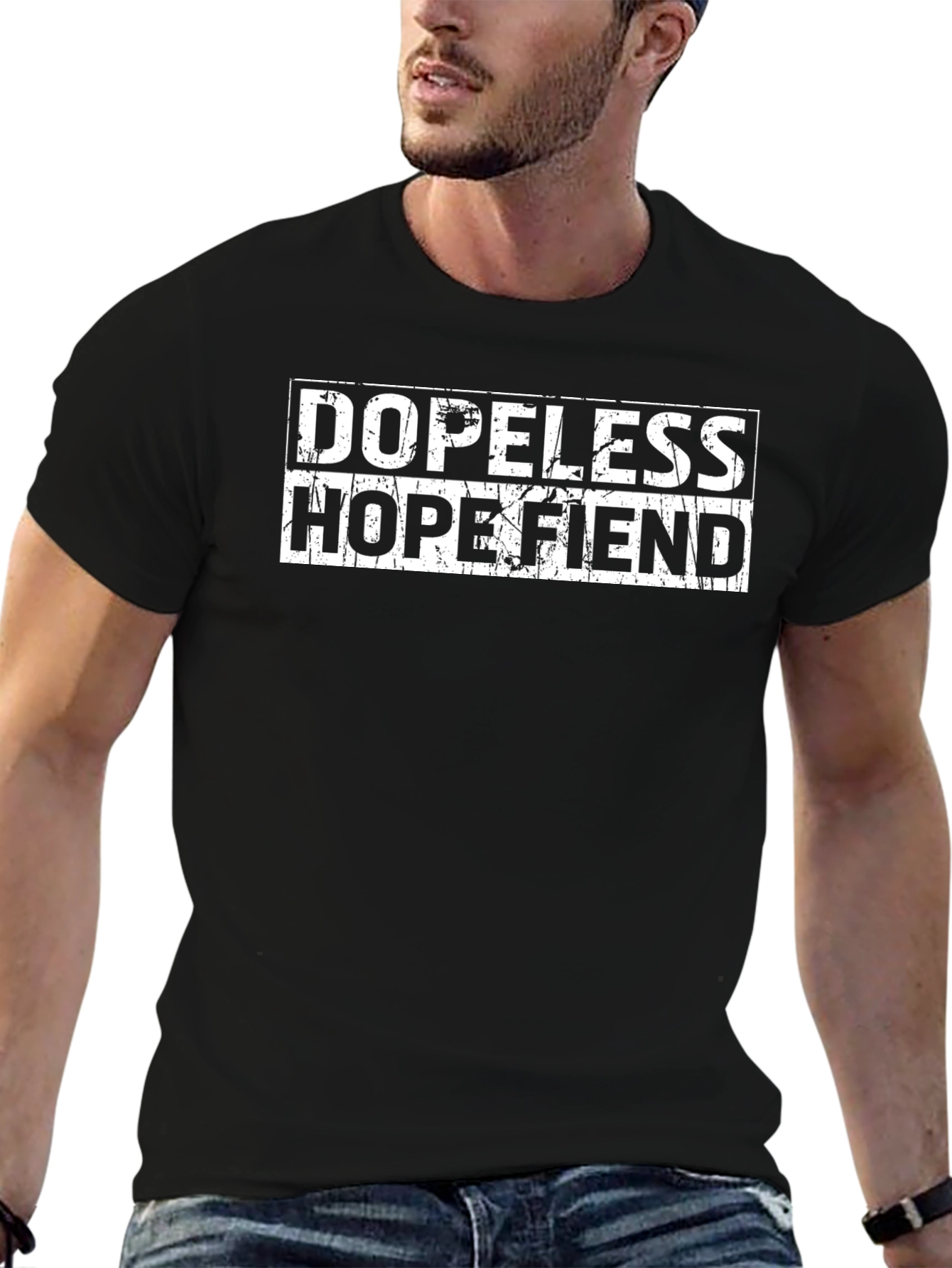 Dopeless Hopefiend Graphic Tee - Mens Black T-Shirt