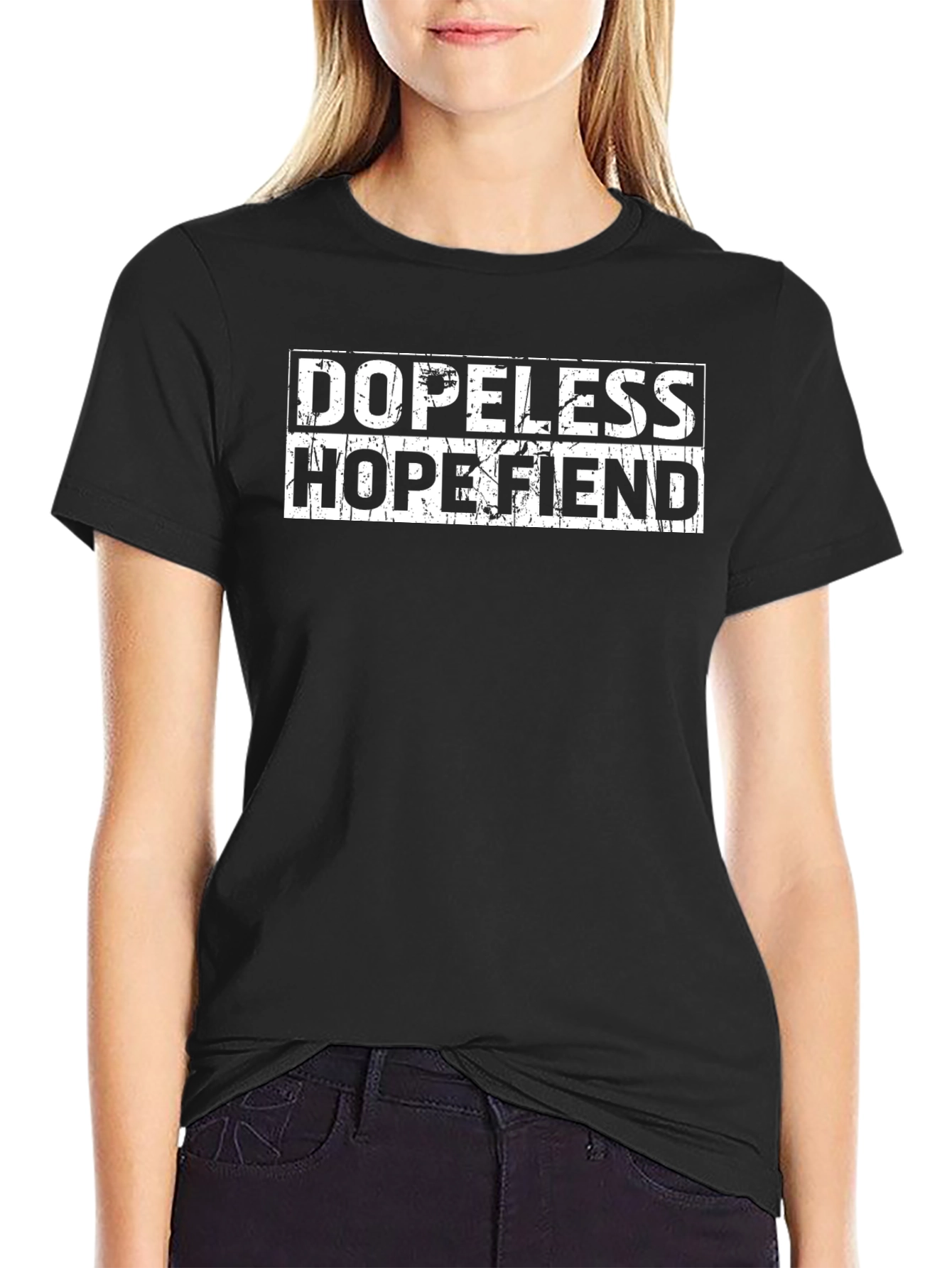 Dopeless Hopefiend Graphic Tee - Mens Black T-Shirt