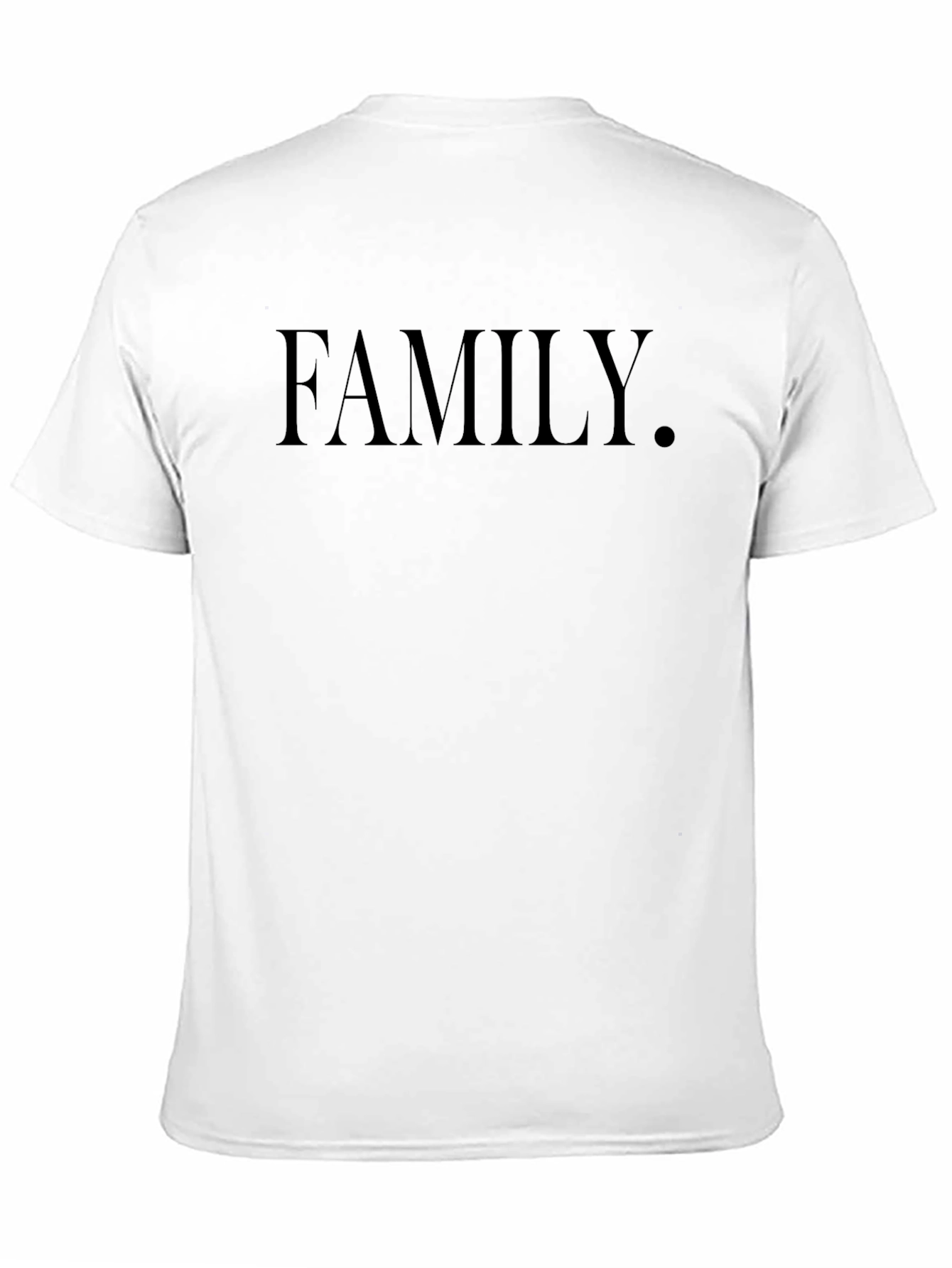Family Black Graphic T-Shirt - Minimalist Design