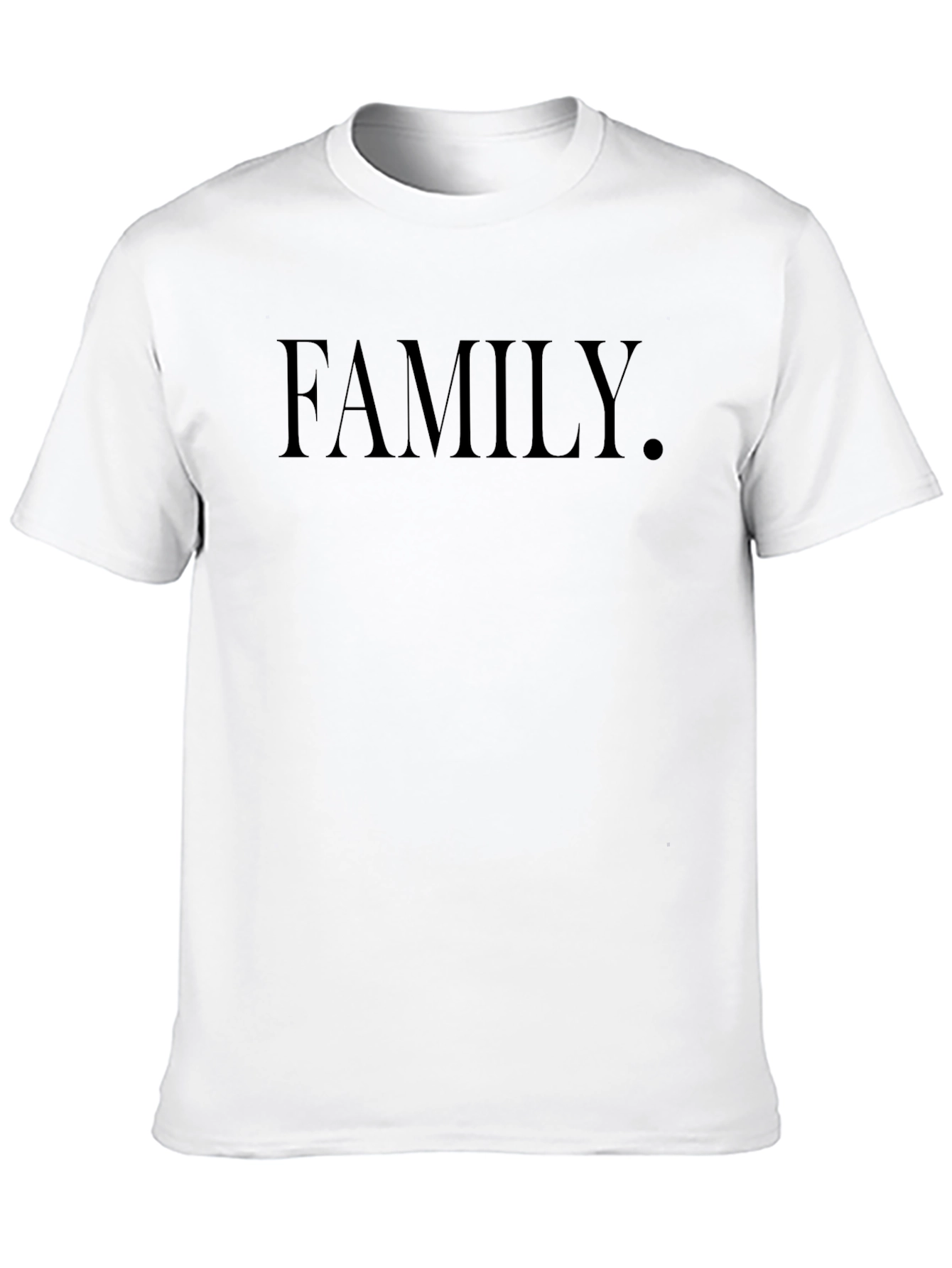 Family Black Graphic T-Shirt - Minimalist Design