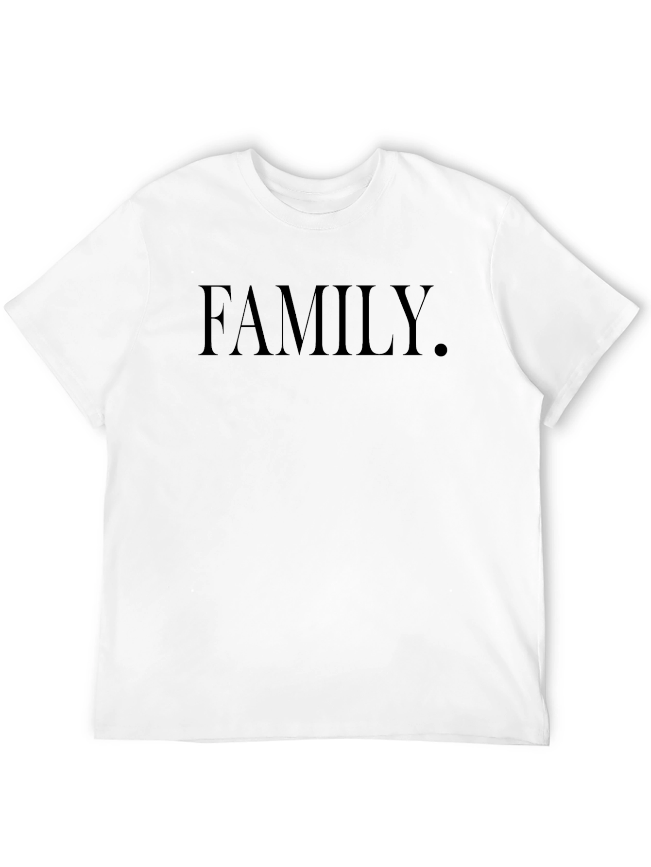 Family Black Graphic T-Shirt - Minimalist Design
