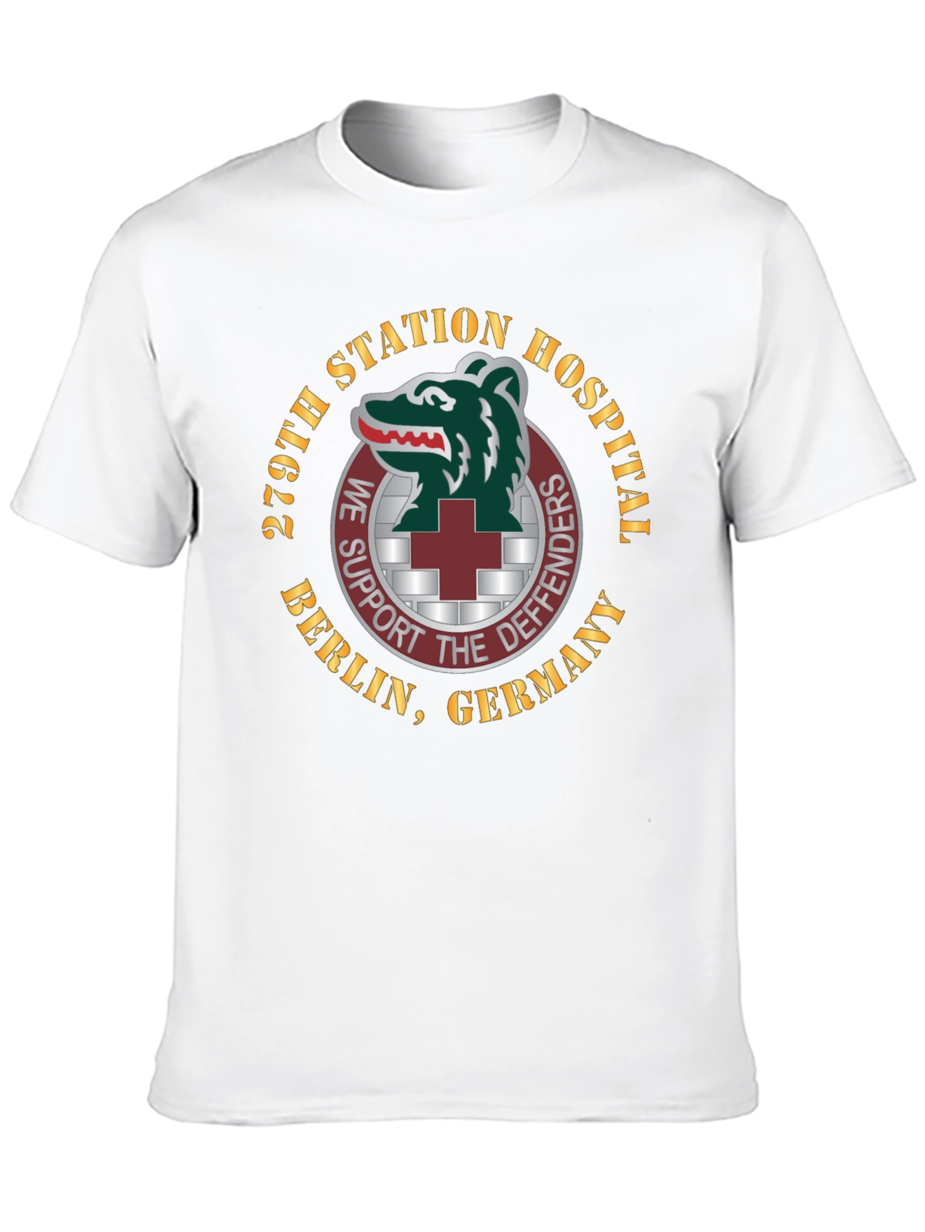 279th Station Hospital Berlin Germany Black T-Shirt