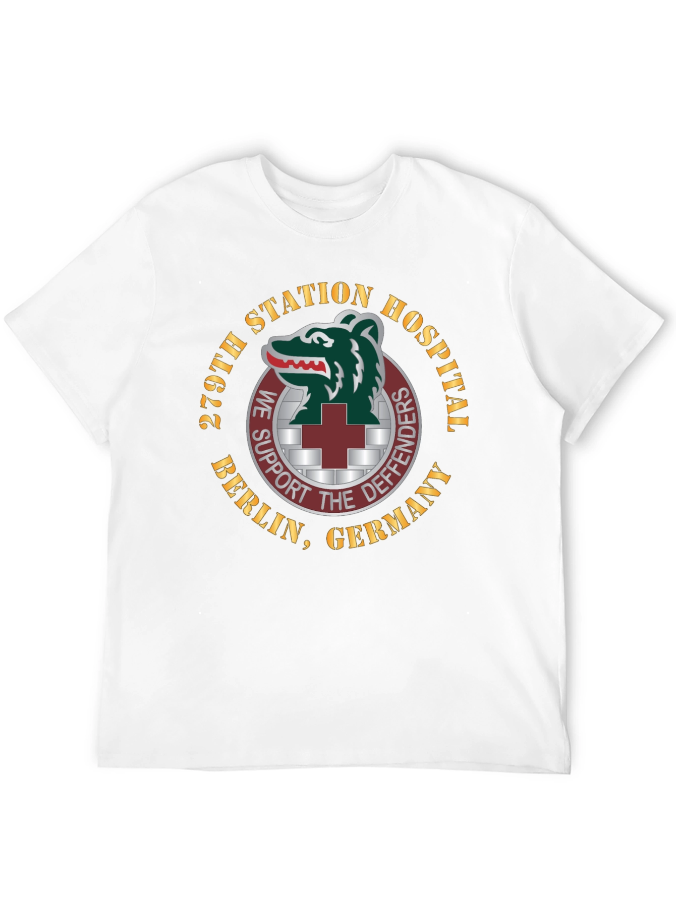 279th Station Hospital Berlin Germany Black T-Shirt