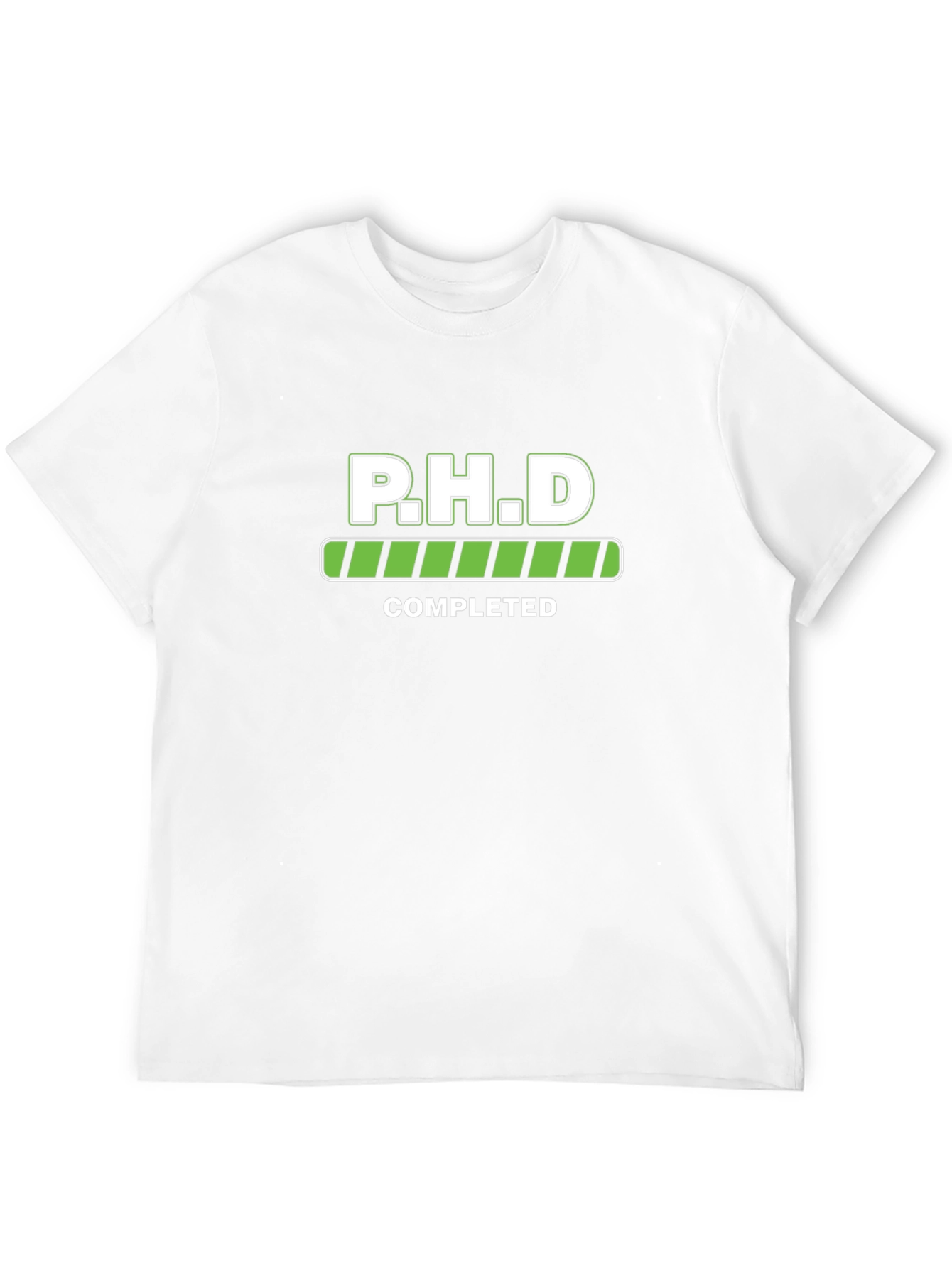PHD Completed Black T-Shirt Graduation Gift