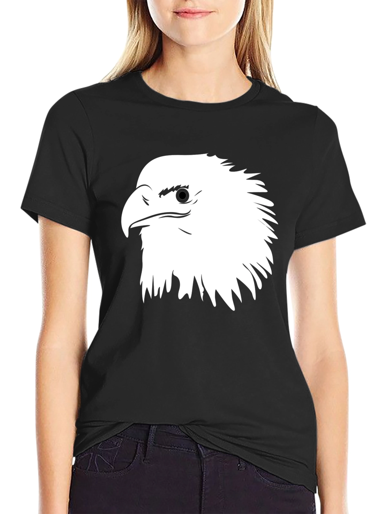 Eagle Graphic T-Shirt - Black Cotton Tee