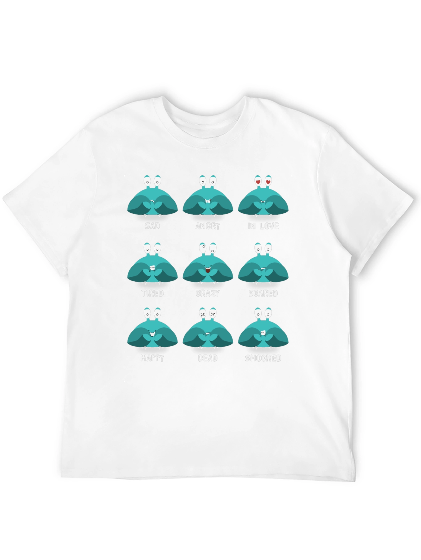 Funny Moods Crab Graphic Black T-Shirt