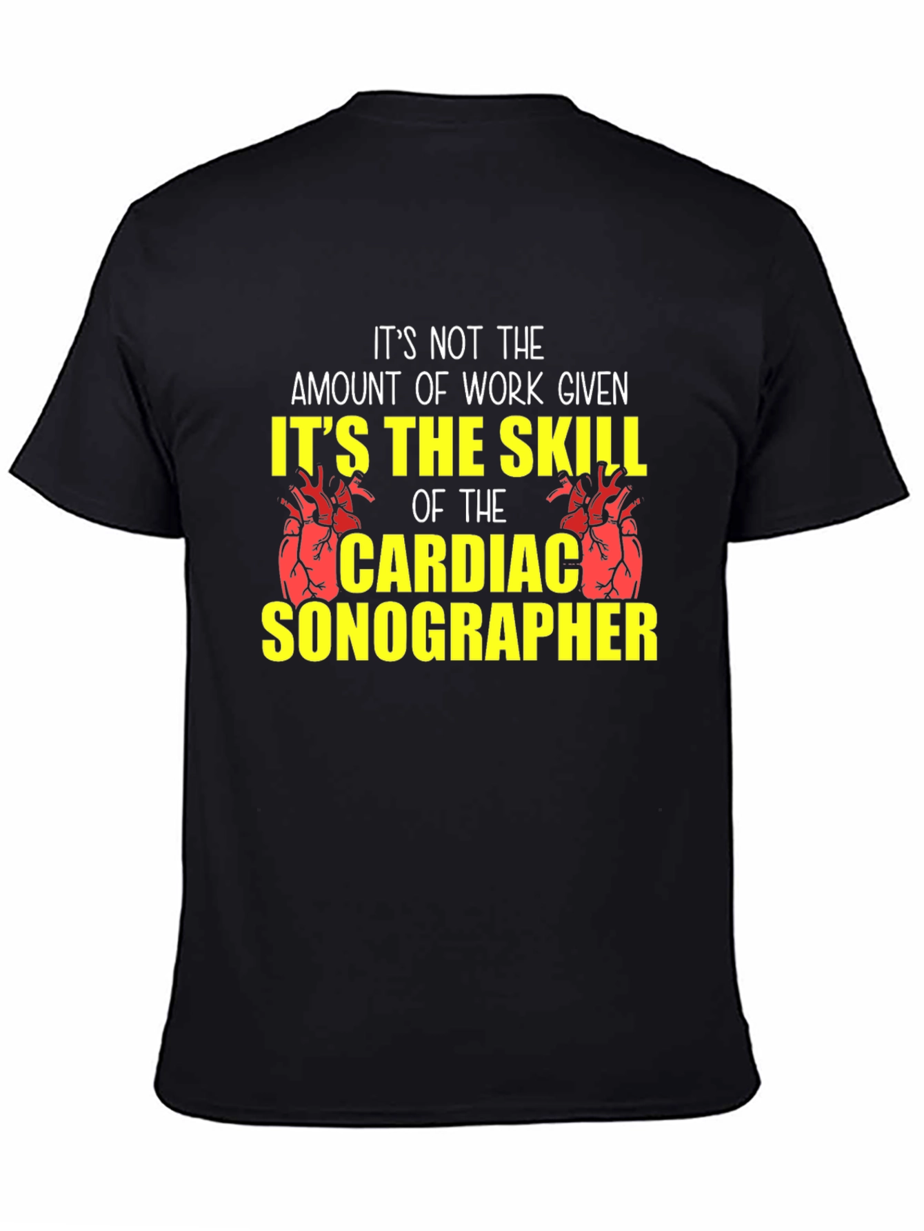 Cardiac Sonographer Skill T-Shirt - Black