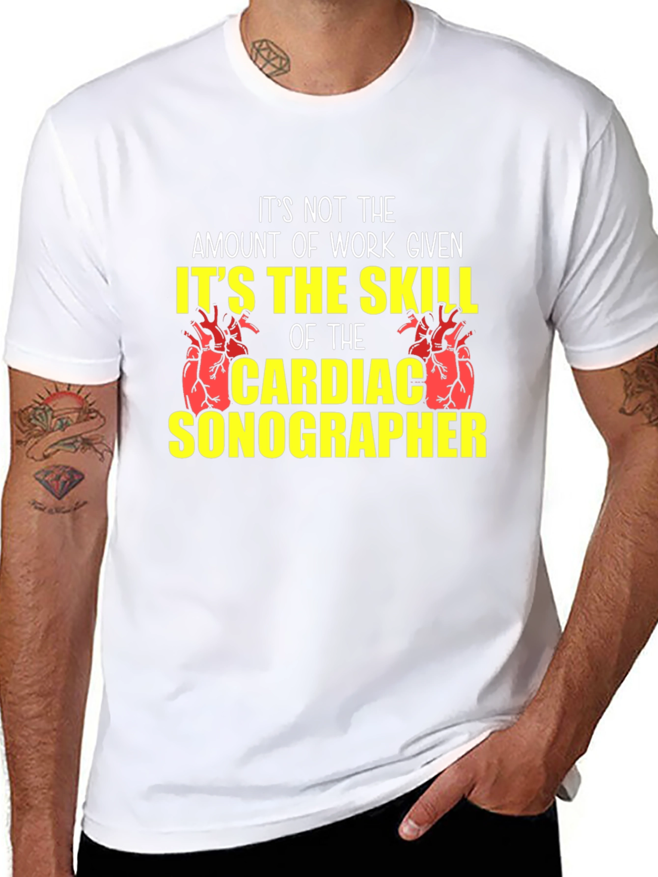 Cardiac Sonographer Skill T-Shirt - Black