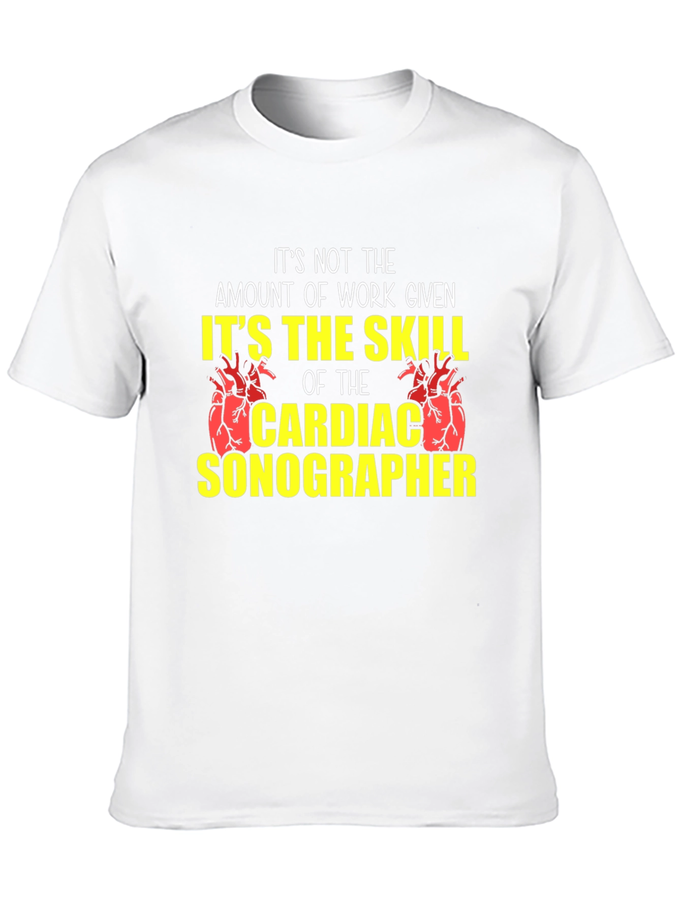 Cardiac Sonographer Skill T-Shirt - Black