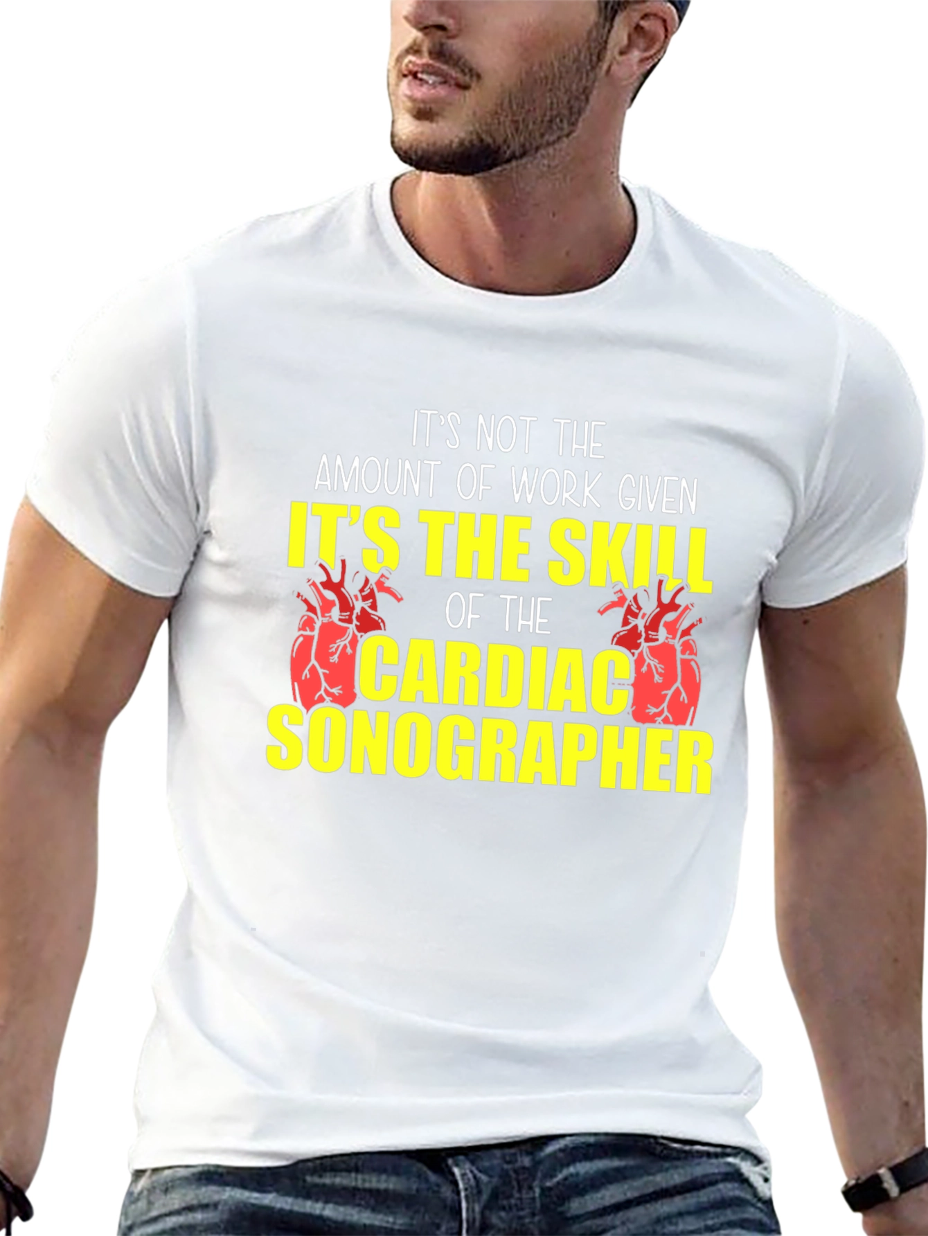 Cardiac Sonographer Skill T-Shirt - Black