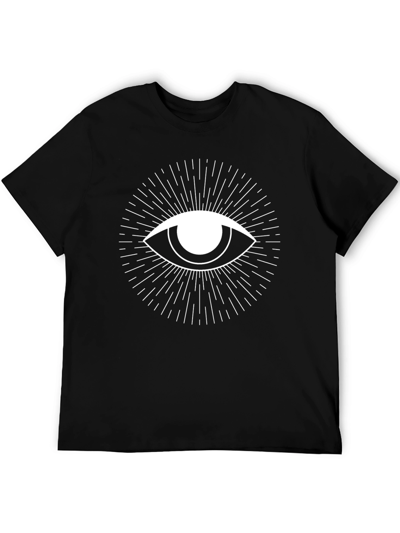 Eye Graphic Black T-Shirt - Illuminati Style Tee