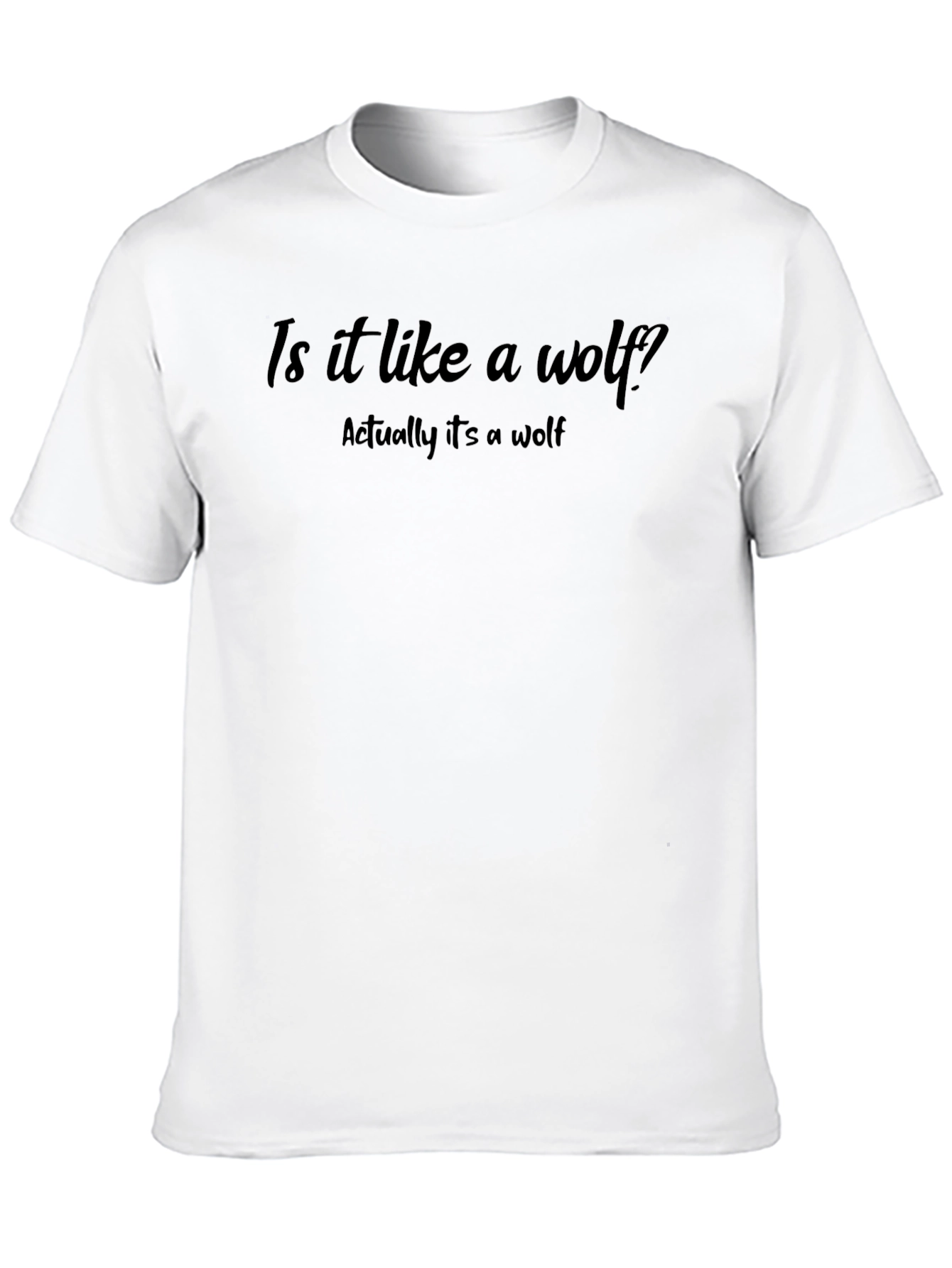 Is It Like a Wolf? Graphic Tee - Black