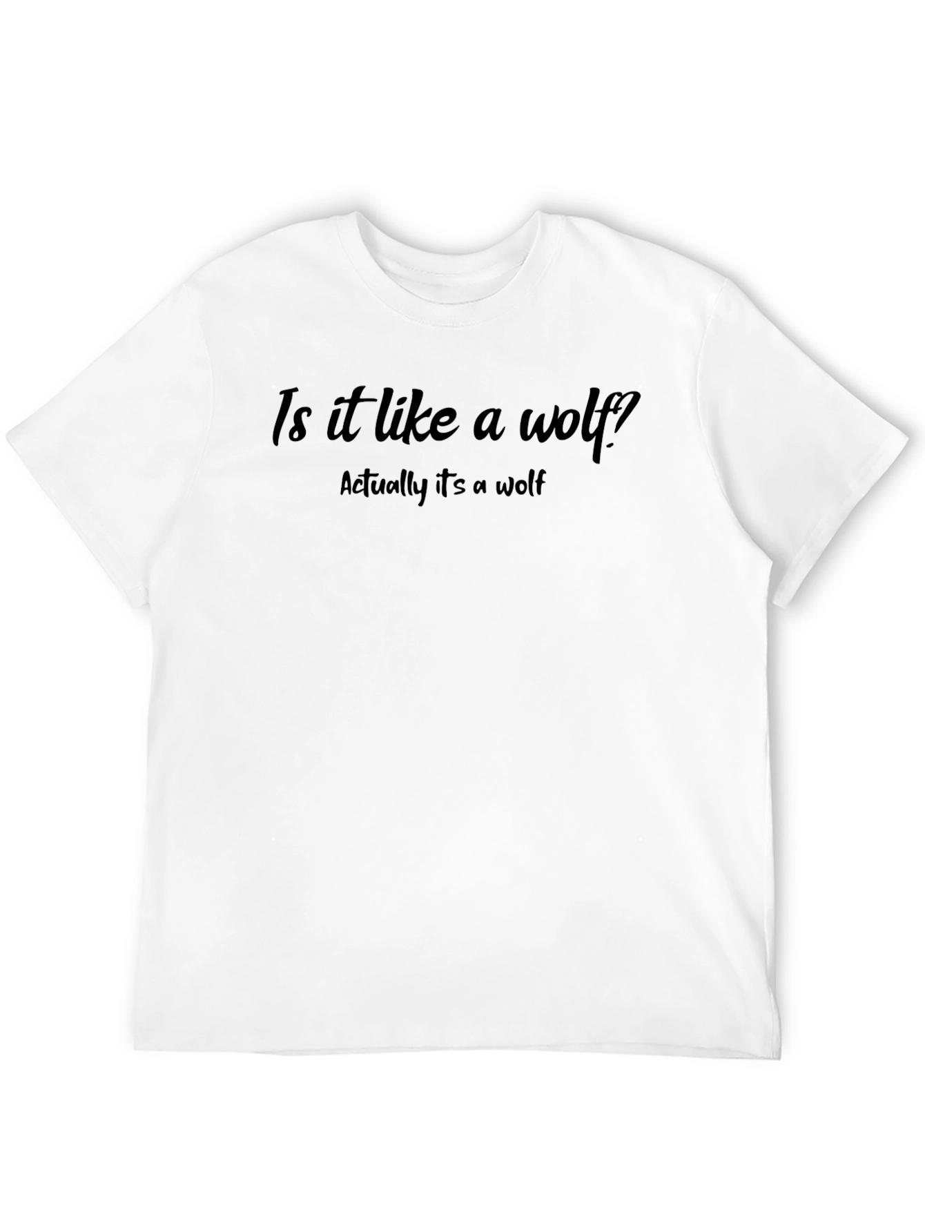 Is It Like a Wolf? Graphic Tee - Black