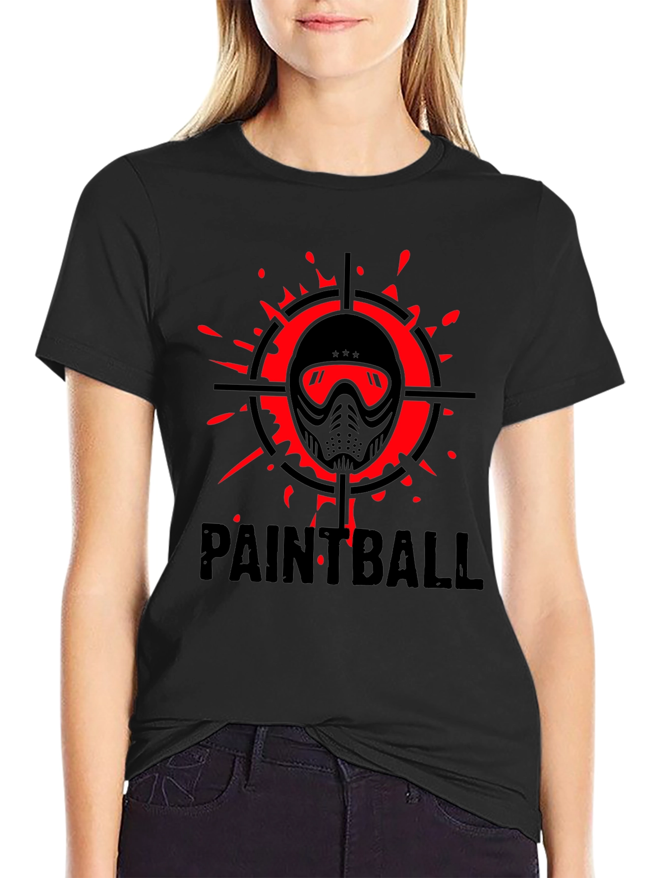 Paintball Target T-Shirt - Black