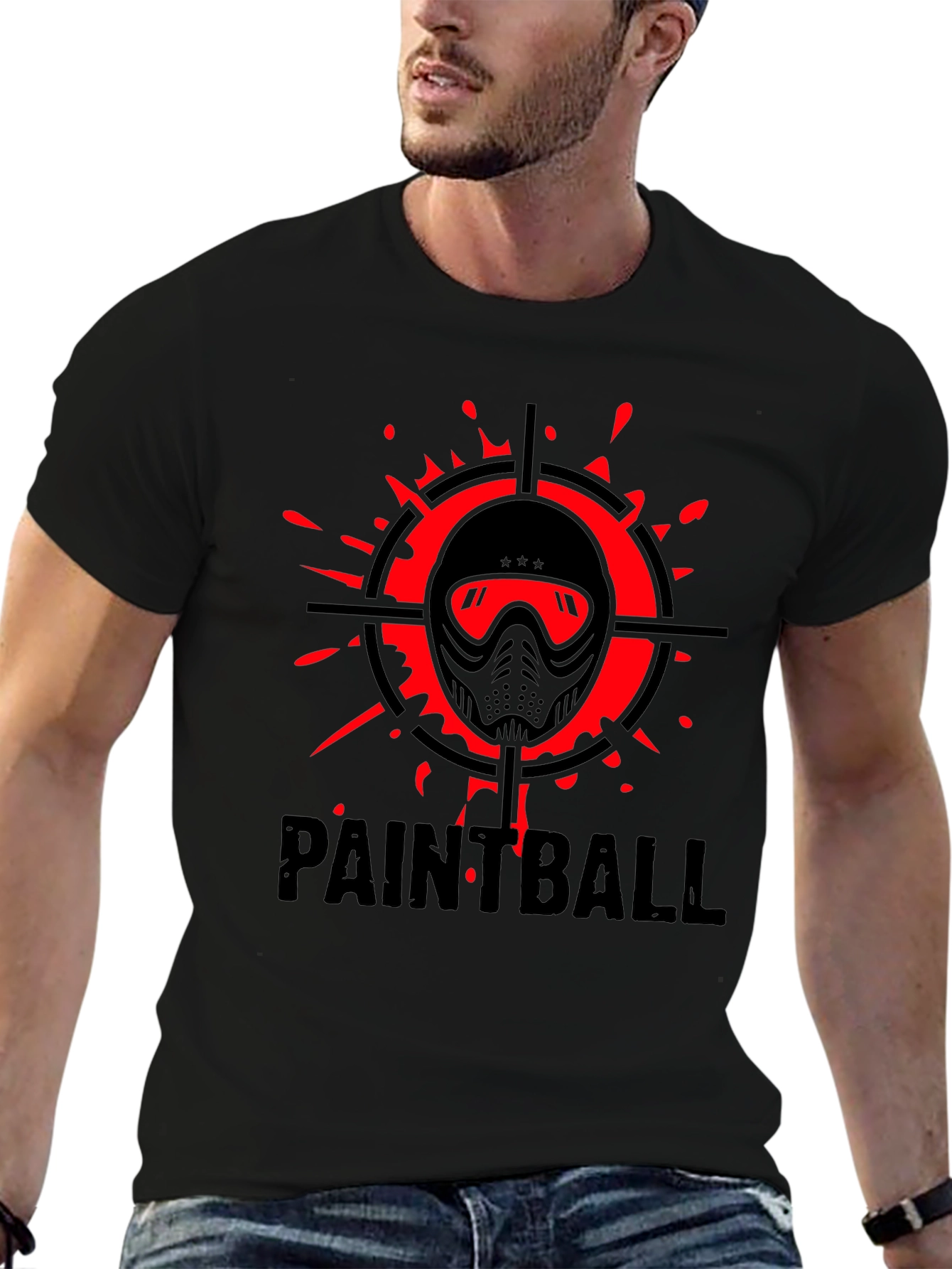 Paintball Target T-Shirt - Black