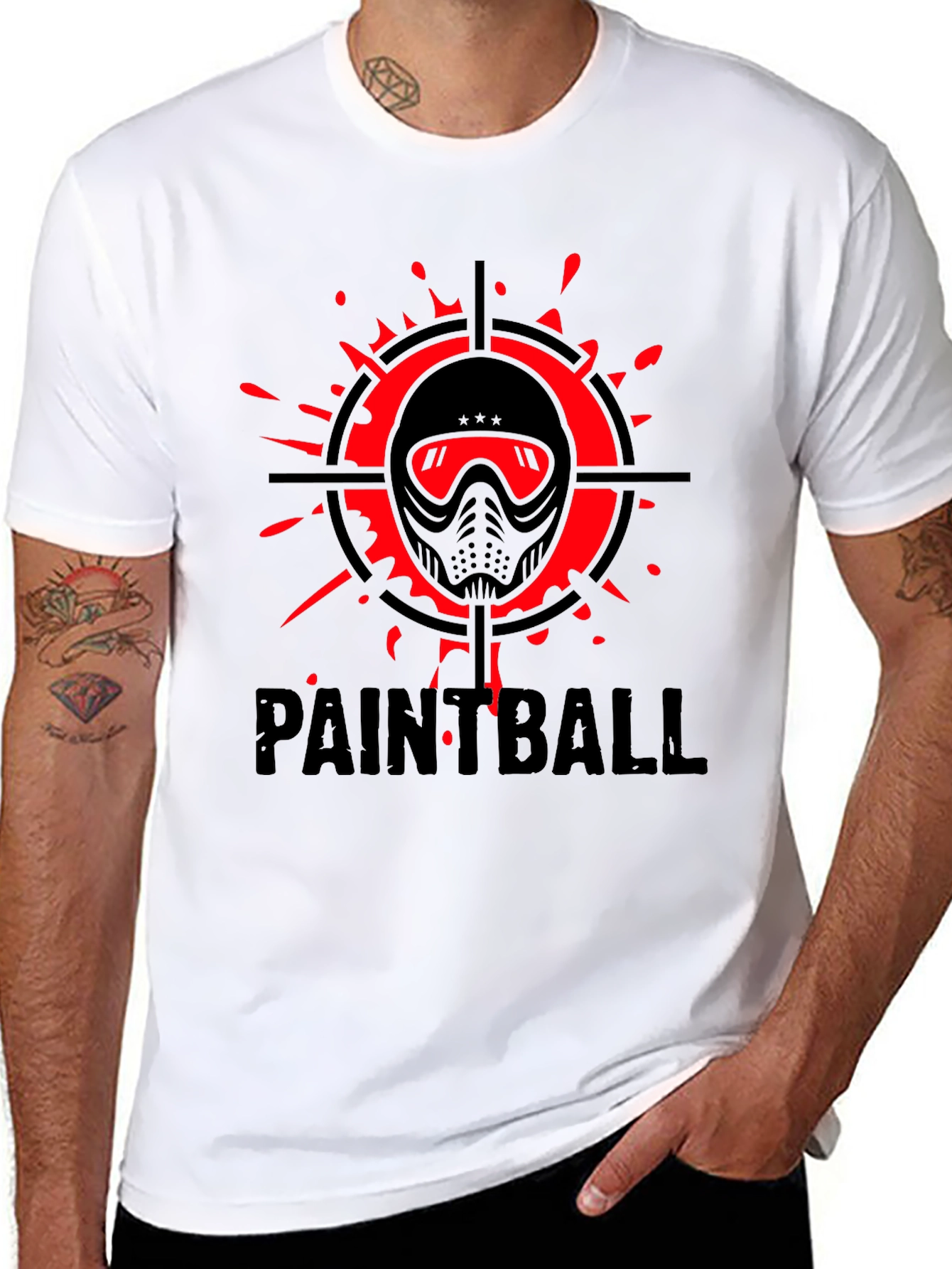 Paintball Target T-Shirt - Black