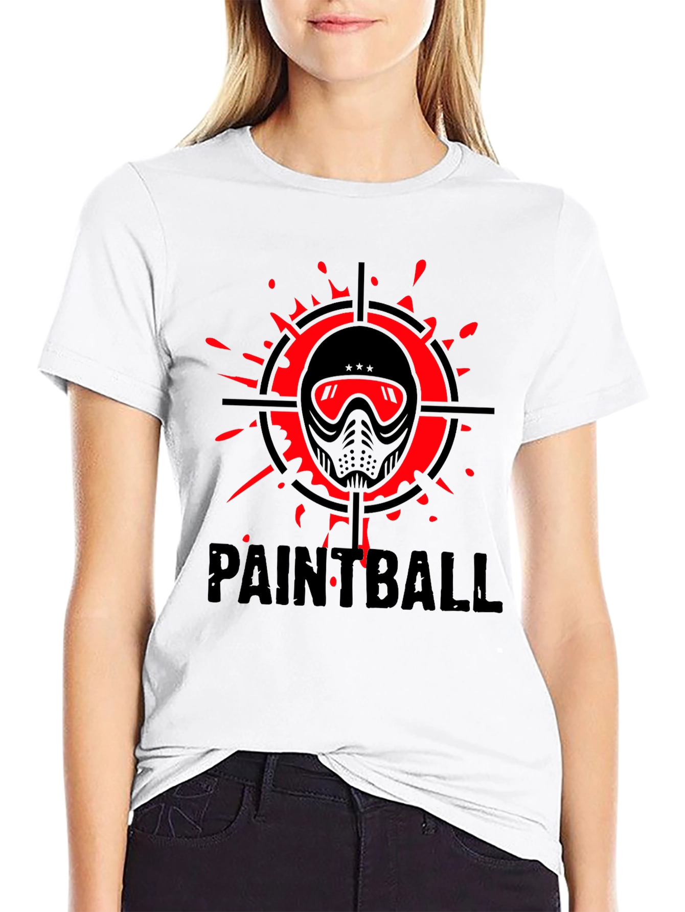 Paintball Target T-Shirt - Black