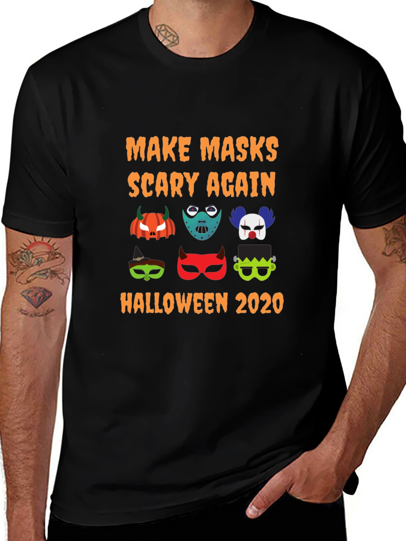 Halloween Mask T-Shirt: Make Masks Scary Again