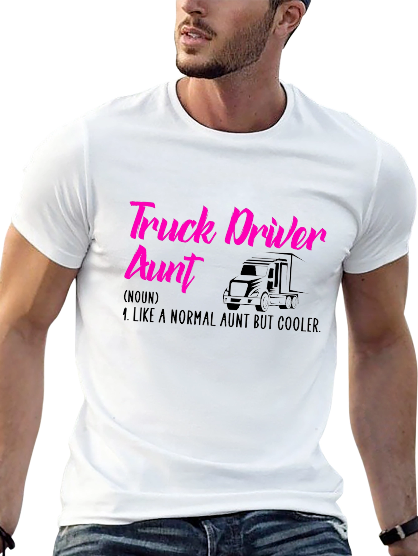 Truck Driver Aunt T-Shirt - Cool Auntie