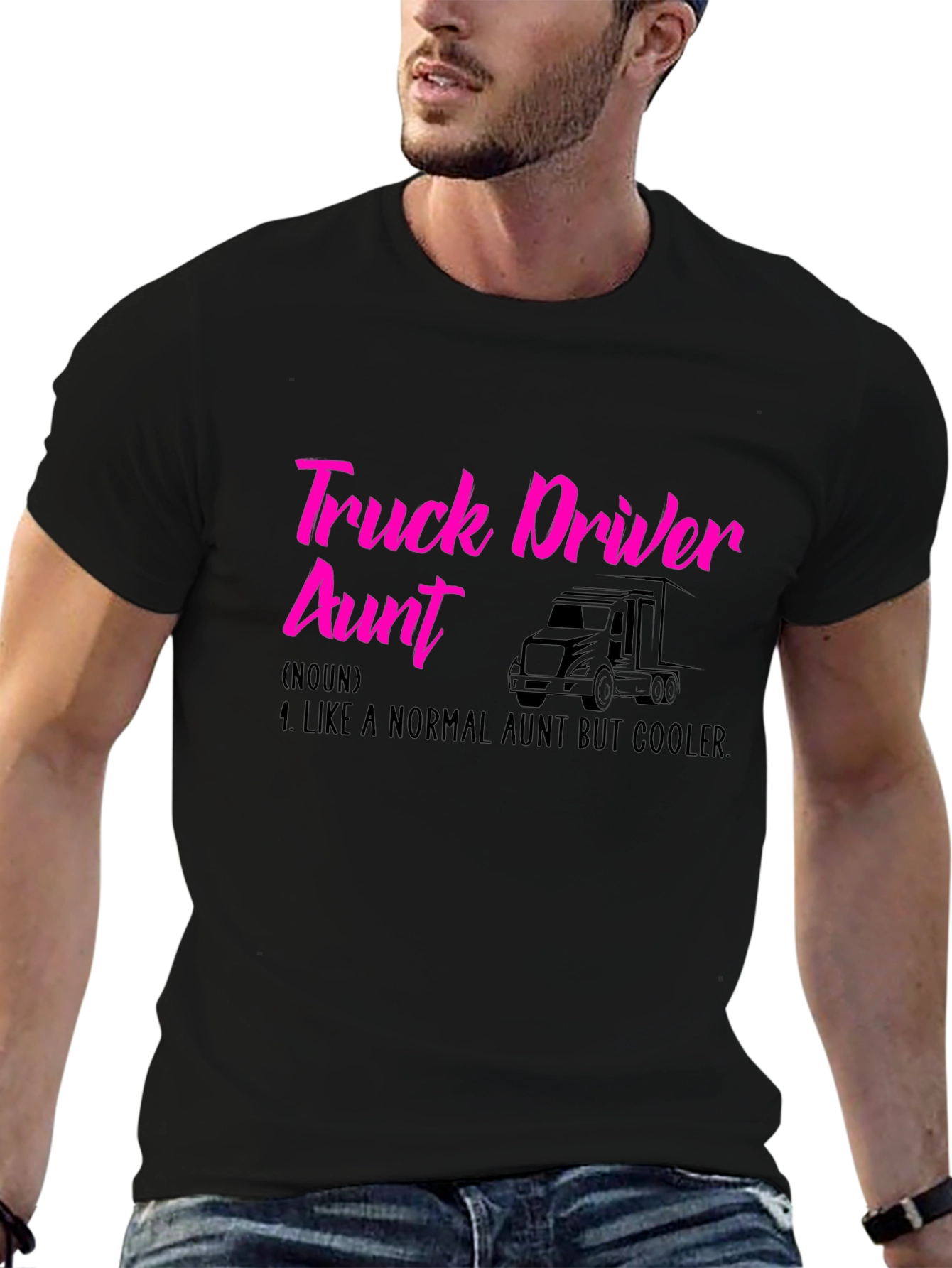 Truck Driver Aunt T-Shirt - Cool Auntie