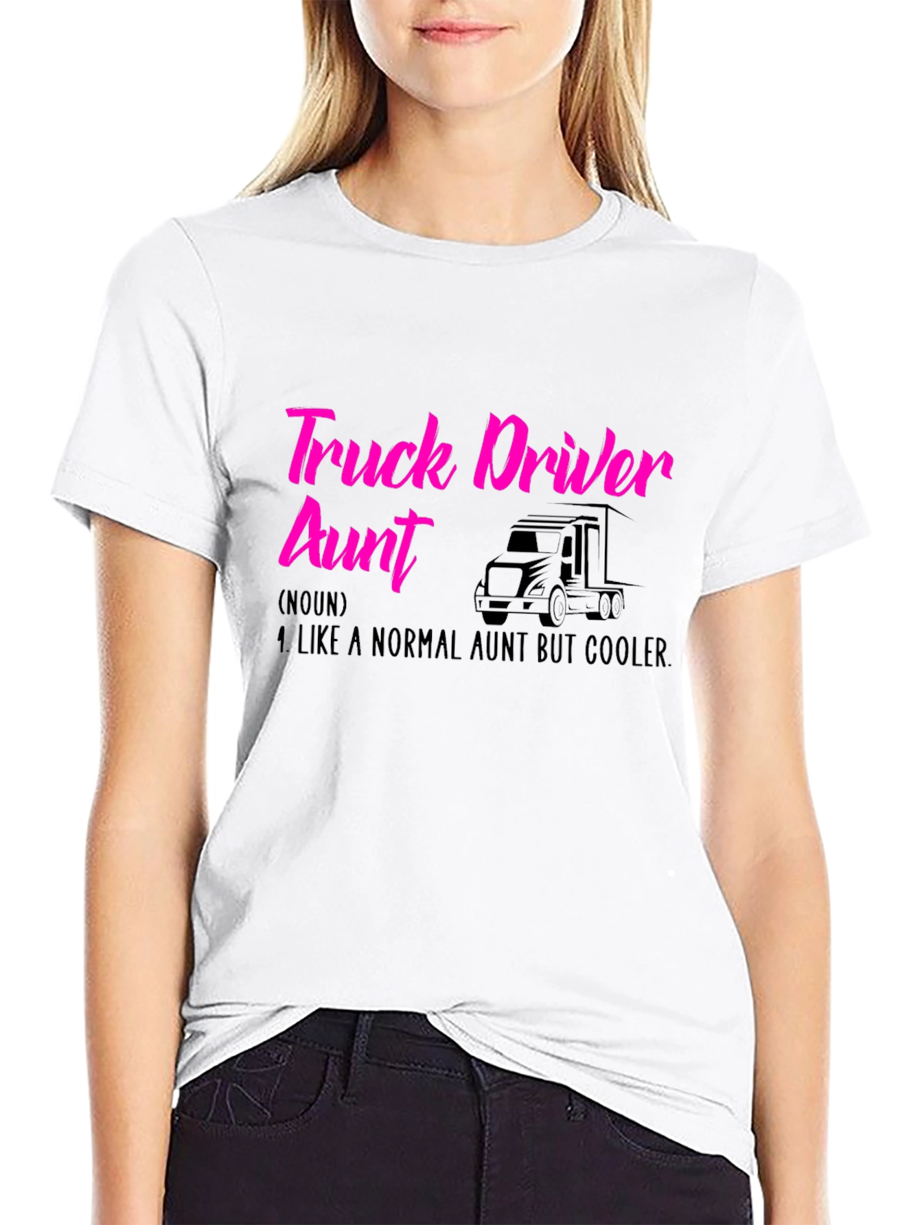 Truck Driver Aunt T-Shirt - Cool Auntie