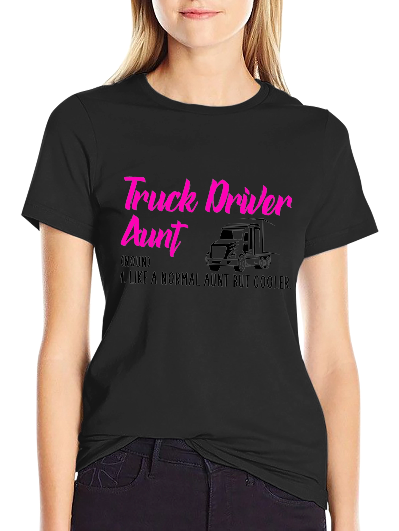Truck Driver Aunt T-Shirt - Cool Auntie