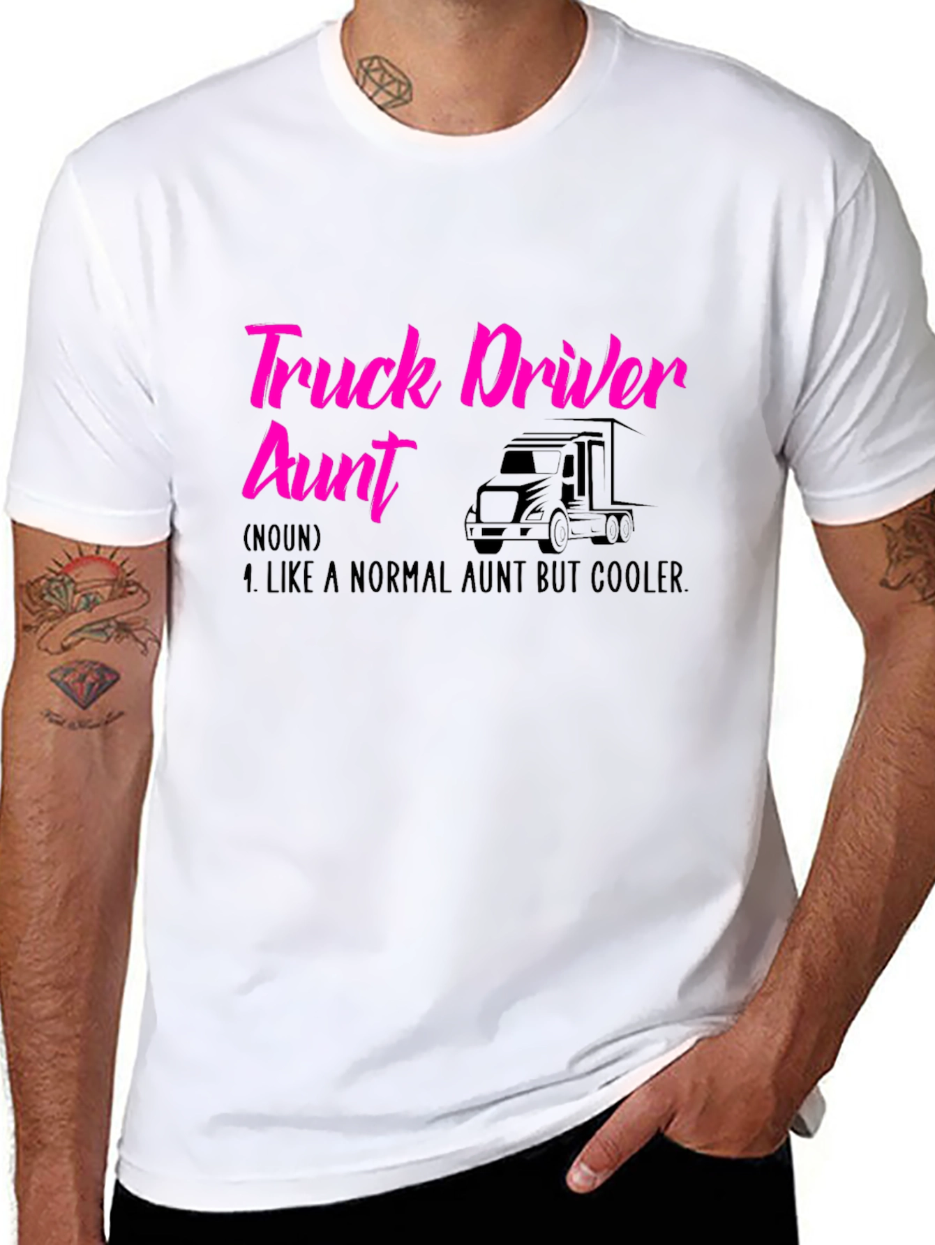 Truck Driver Aunt T-Shirt - Cool Auntie