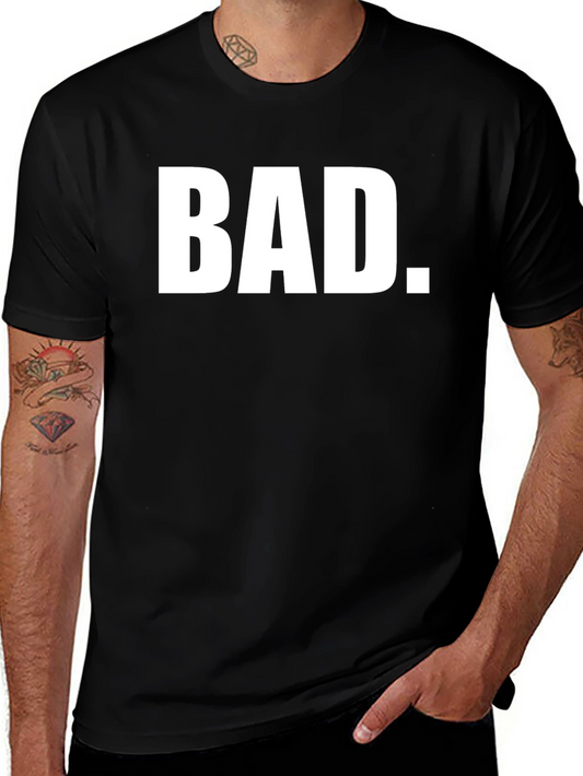 Mens BAD. Graphic Black T-Shirt