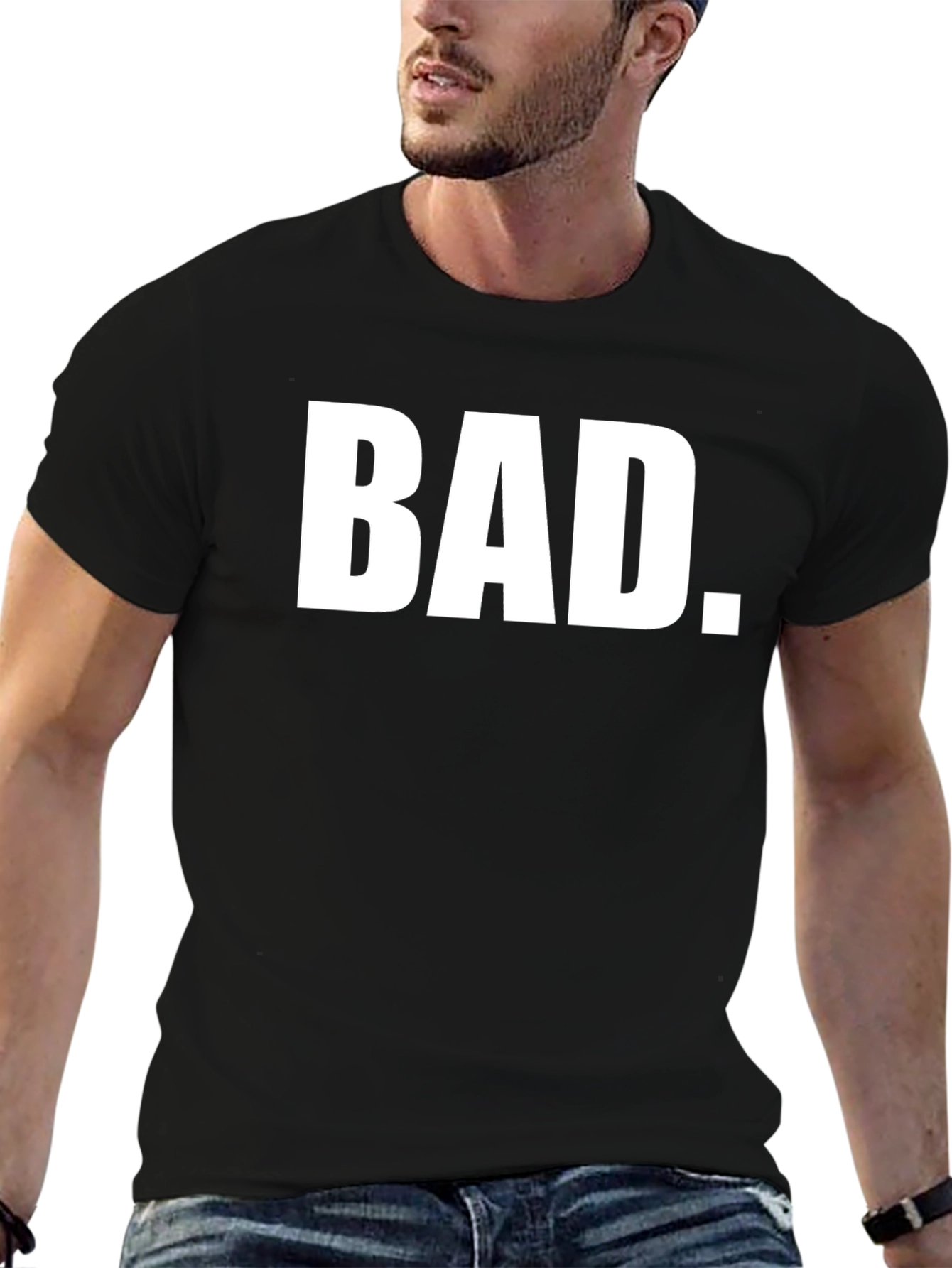 Mens BAD. Graphic Black T-Shirt