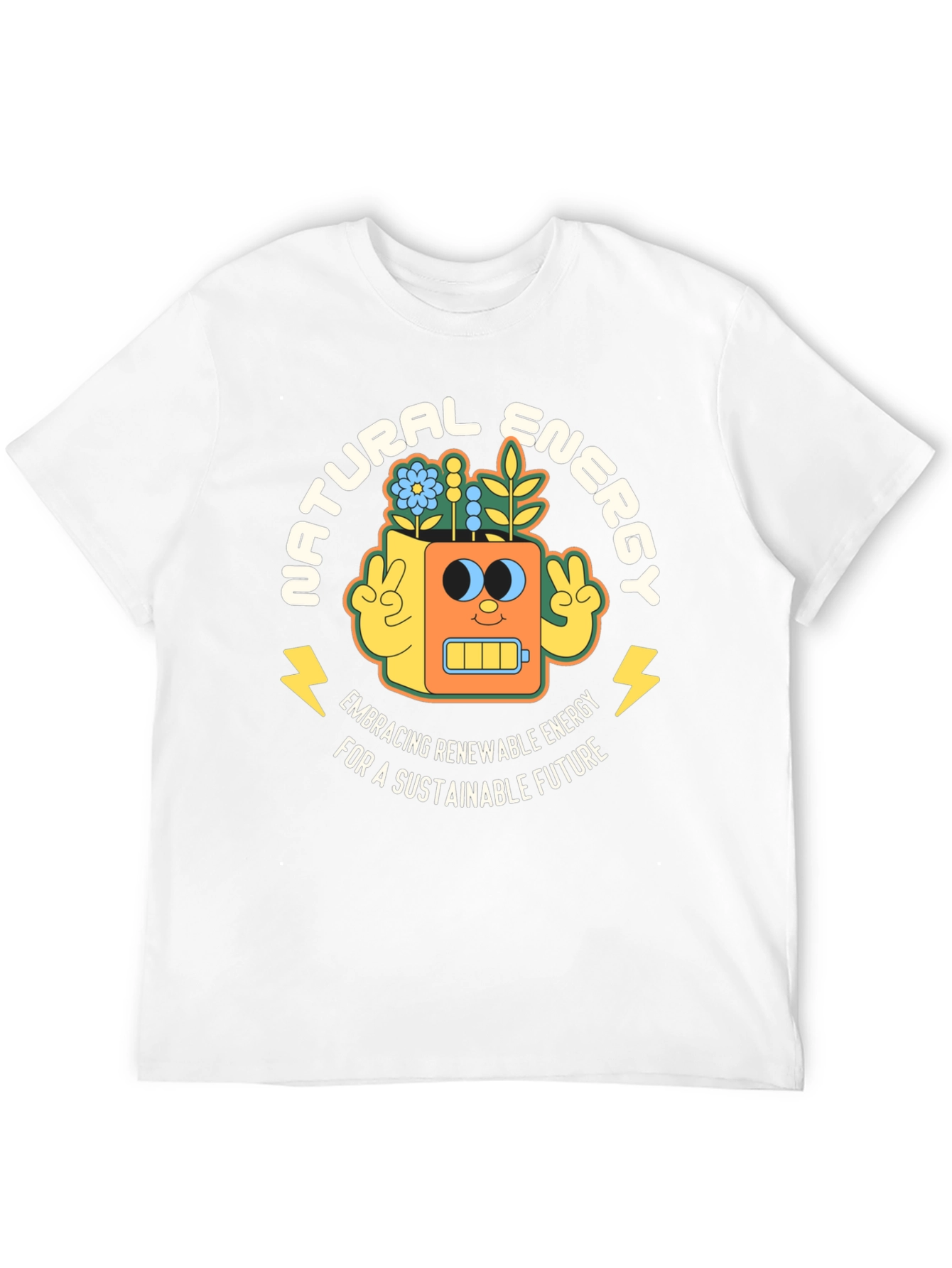 Natural Energy Graphic T-Shirt - Sustainable Future