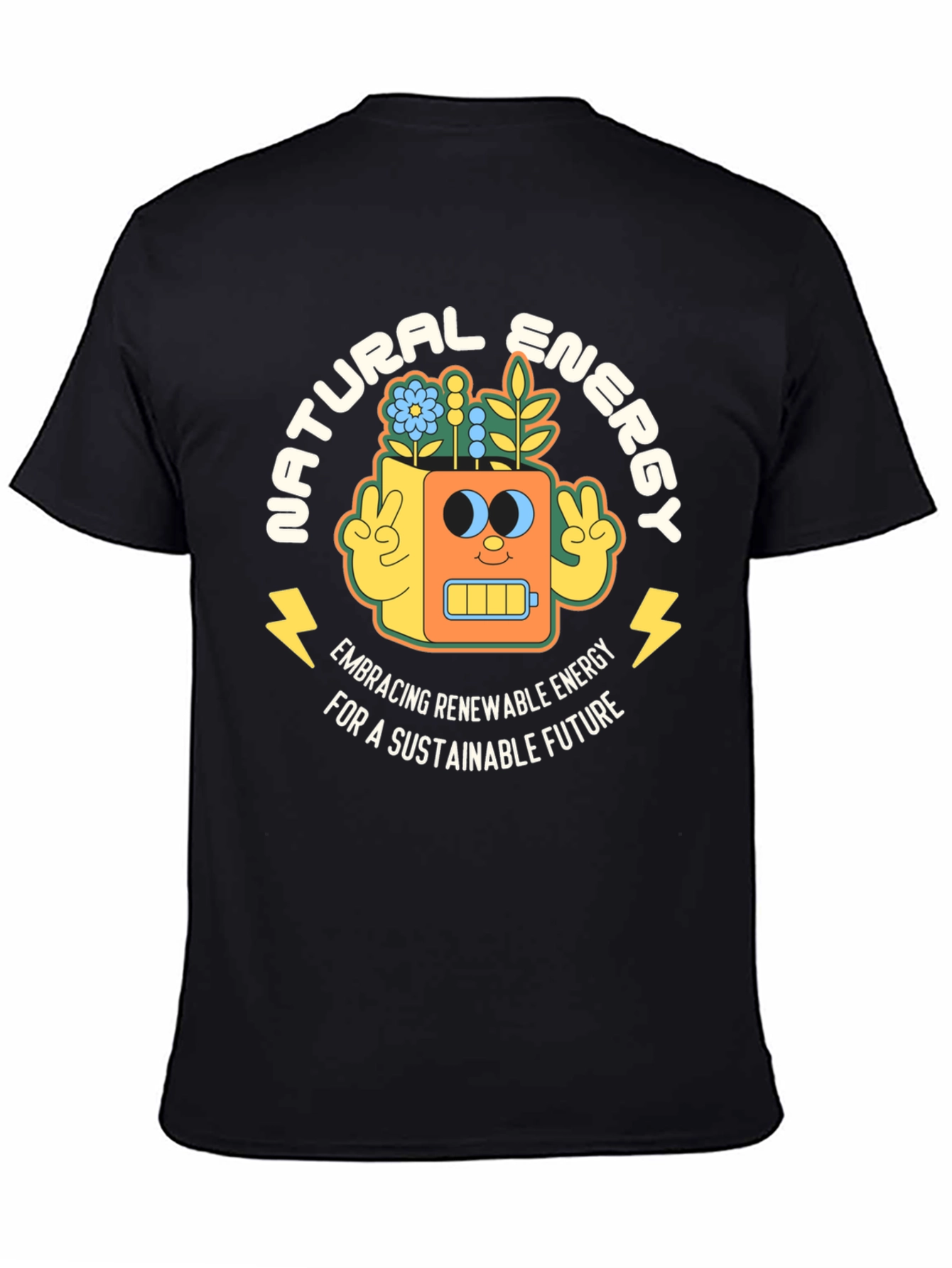 Natural Energy Graphic T-Shirt - Sustainable Future