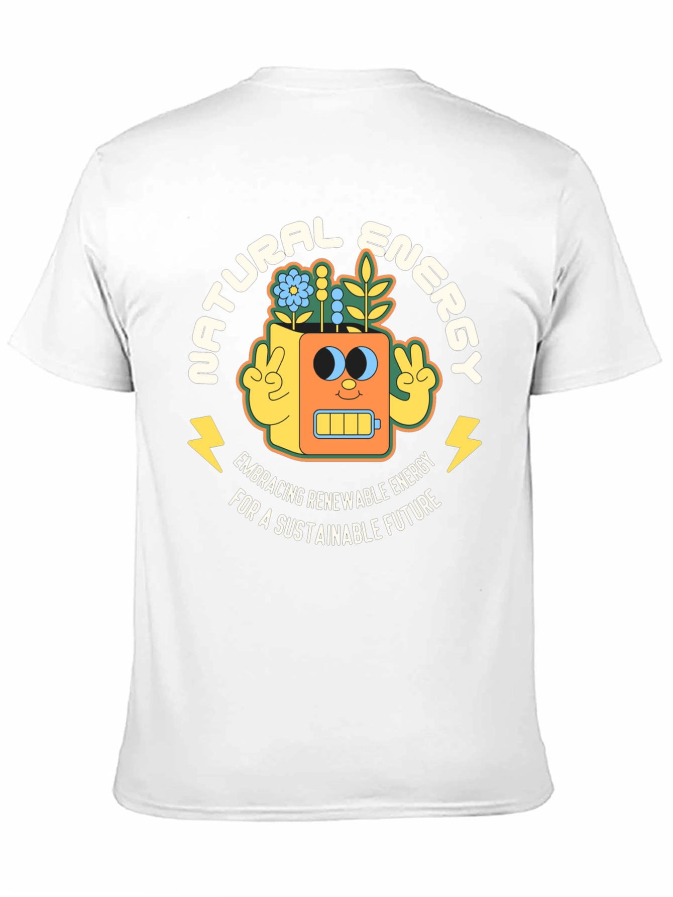 Natural Energy Graphic T-Shirt - Sustainable Future