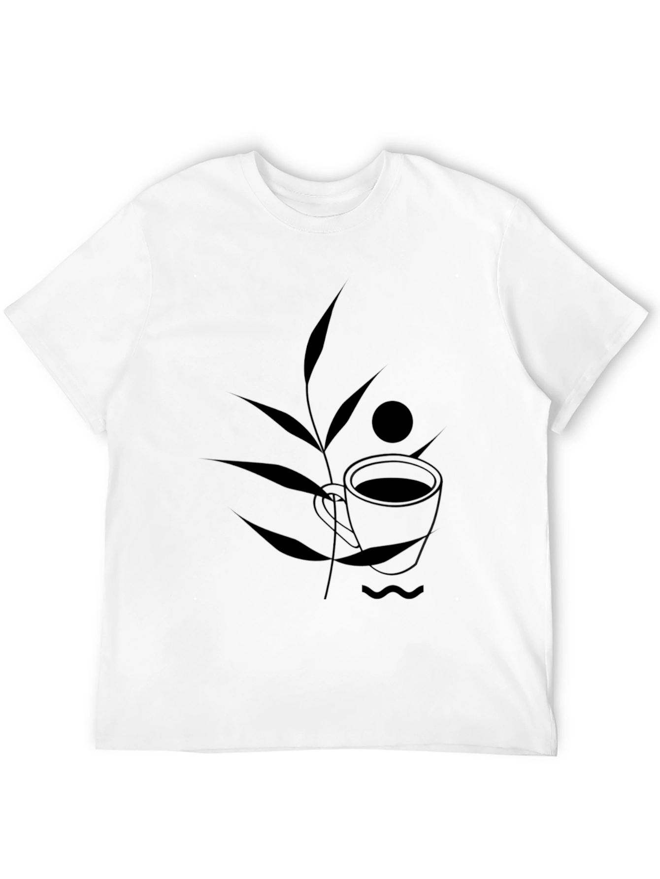 Minimalist Coffee Cup Graphic T-Shirt