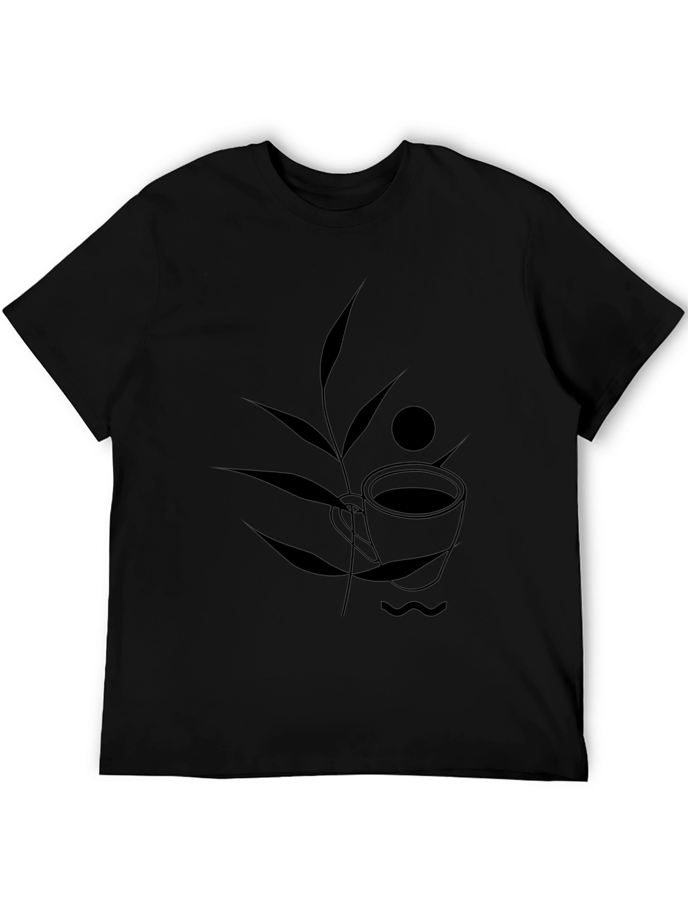 Minimalist Coffee Cup Graphic T-Shirt